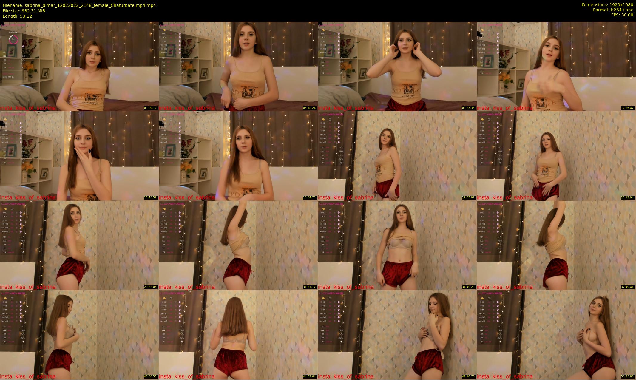 sabrina_dimar — 54 minute Chaturbate female cam show recording, 1080p, Feb 12, 2022