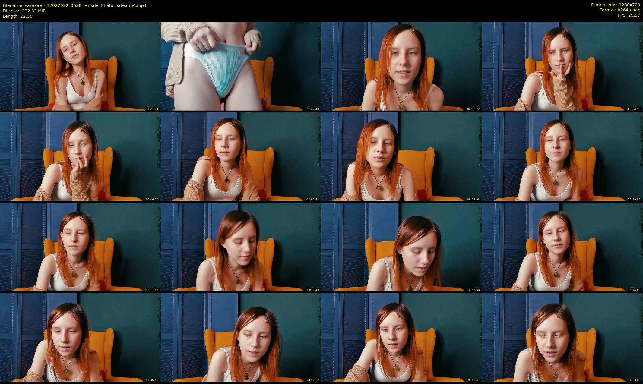 sarakaell — 23 minute Chaturbate female cam show recording, 720p, Feb 12, 2022