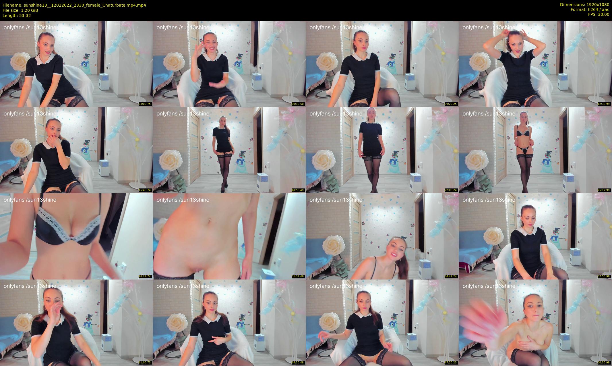 sunshine13_ — 54 minute Chaturbate female cam show recording, 1080p, Feb 12, 2022
