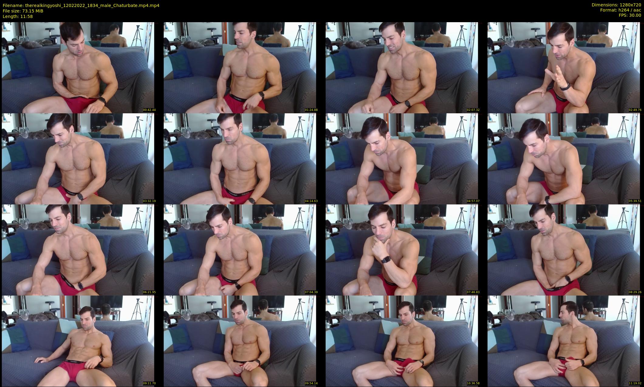 therealkingyoshi — 12 minute Chaturbate male cam show recording, 720p, Feb 12, 2022