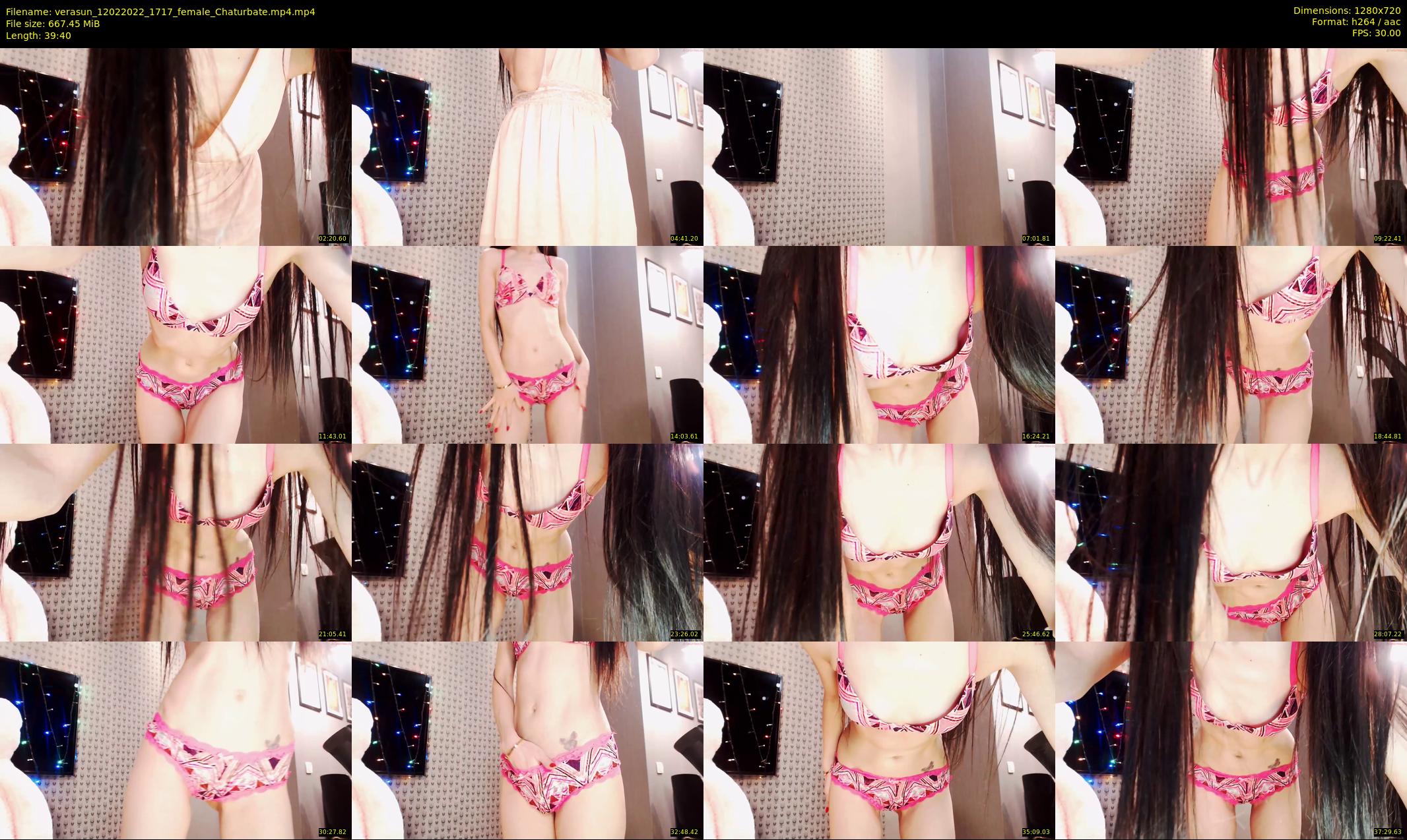 verasun — 40 minute Chaturbate female cam show recording, 720p, Feb 12, 2022