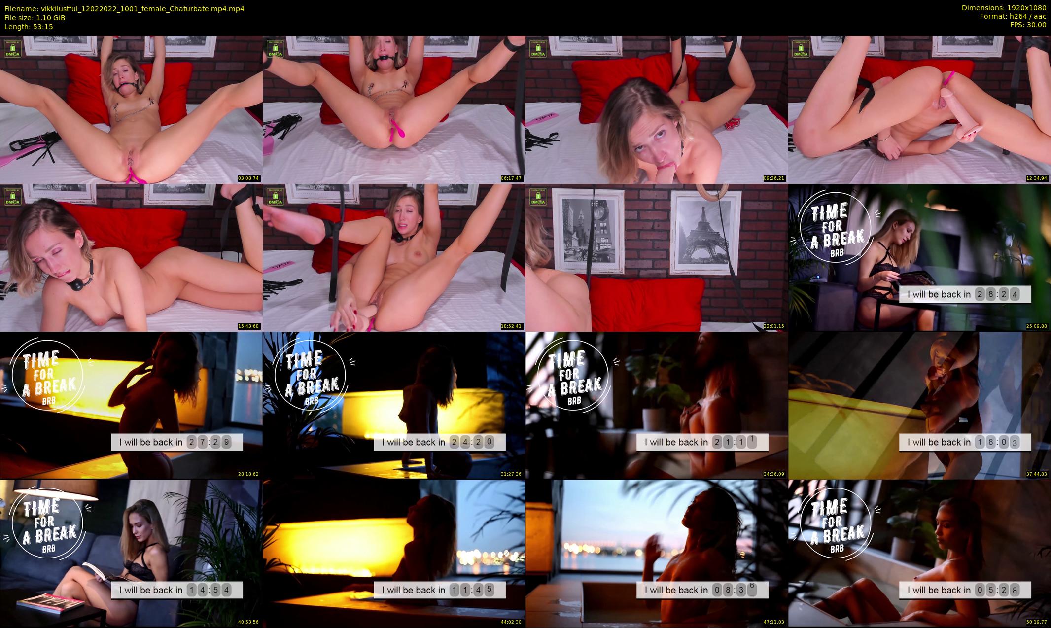 vikkilustful — 54 minute Chaturbate female cam show recording, 1080p, Feb 12, 2022