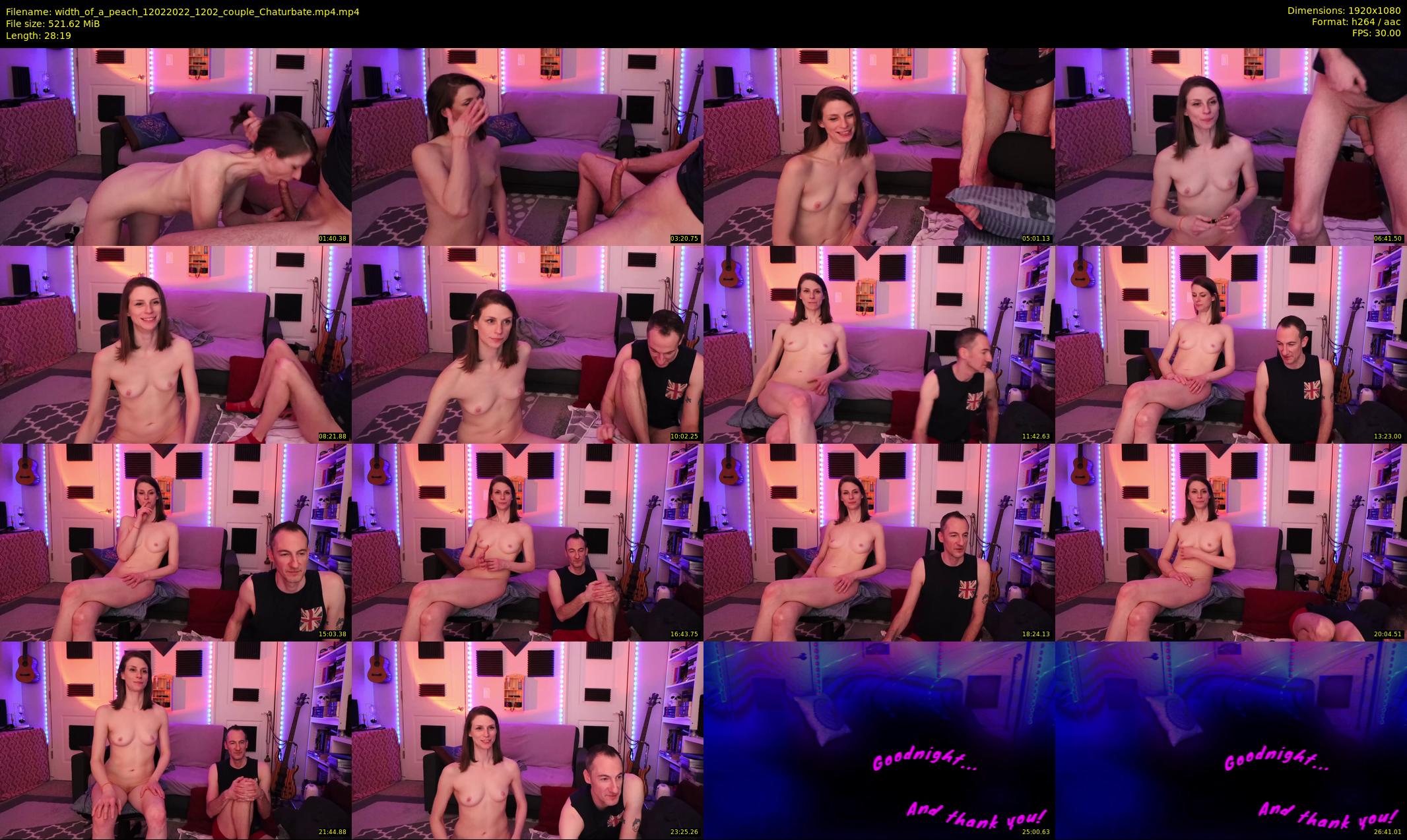 width_of_a_peach — 29 minute Chaturbate couple cam show recording, 1080p, Feb 12, 2022