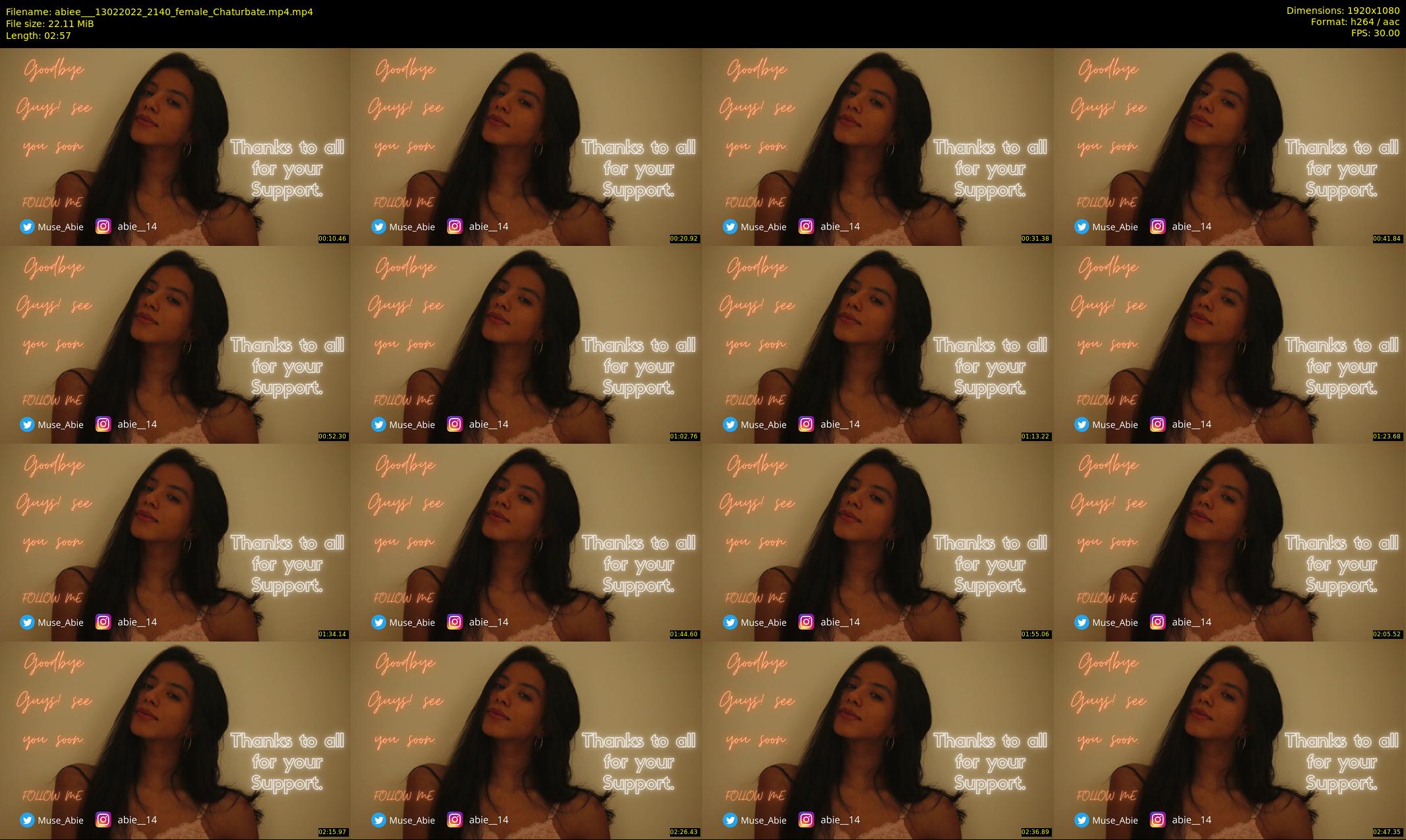 abiee__ — 3 minute Chaturbate female cam show recording, 1080p, Feb 13, 2022