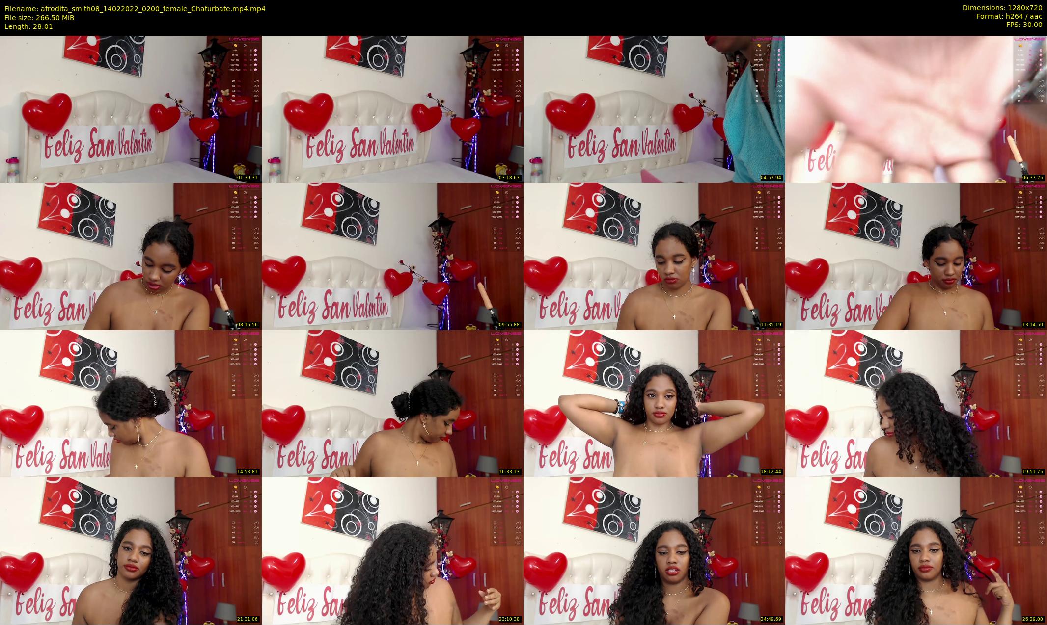 afrodita_smith08 — 29 minute Chaturbate female cam show recording, 720p, Feb 14, 2022