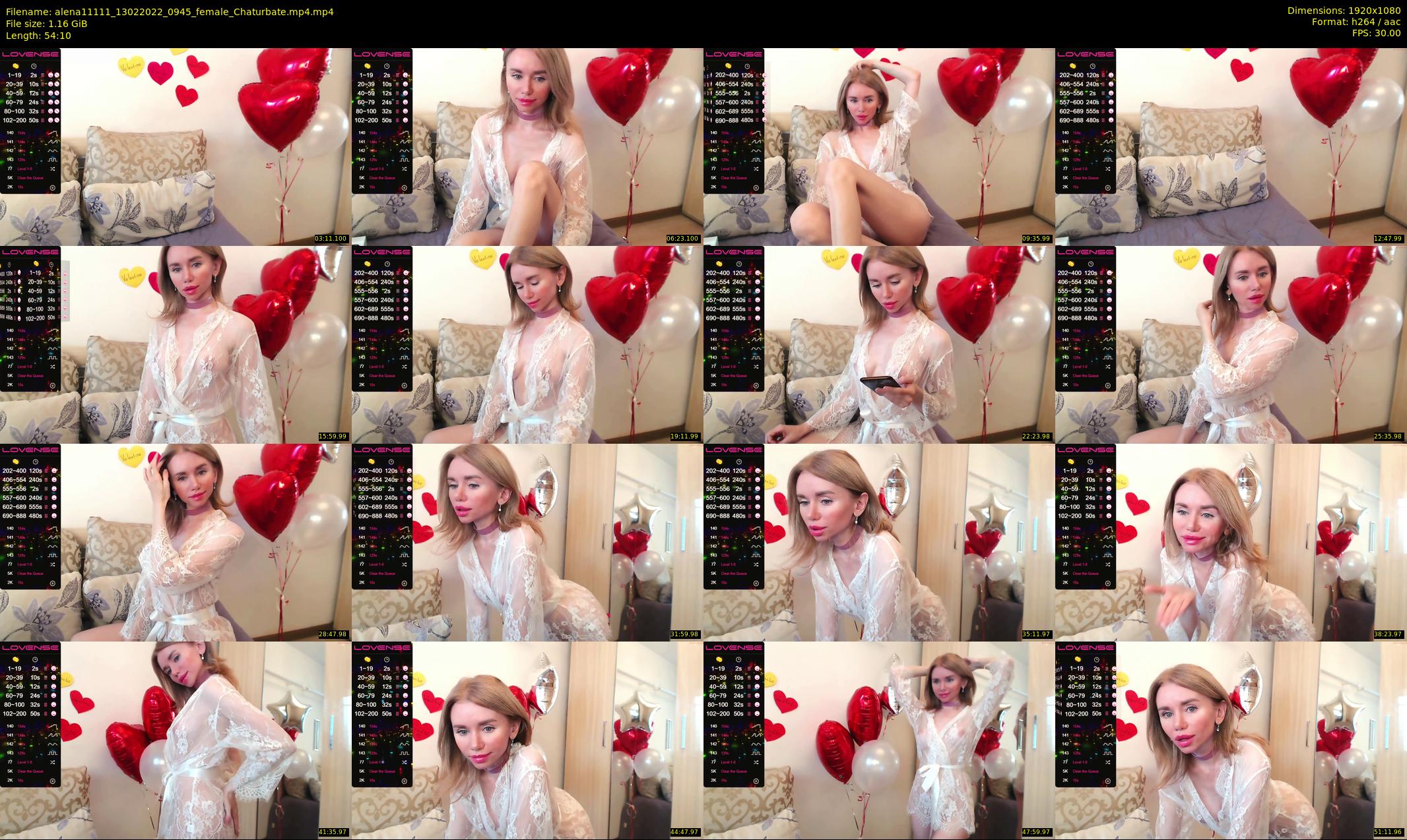 alena11111 — 55 minute Chaturbate female cam show recording, 1080p, Feb 13, 2022