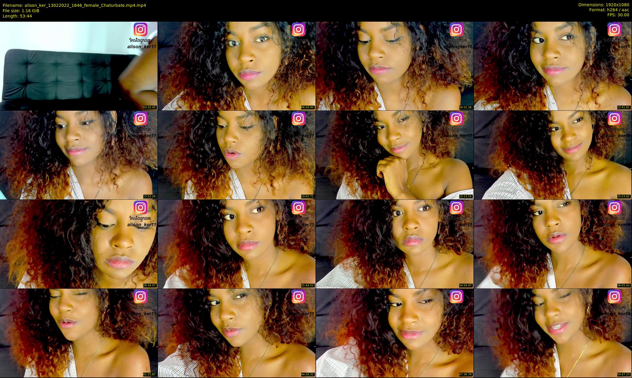 alison_ker — 54 minute Chaturbate female cam show recording, 1080p, Feb 13, 2022