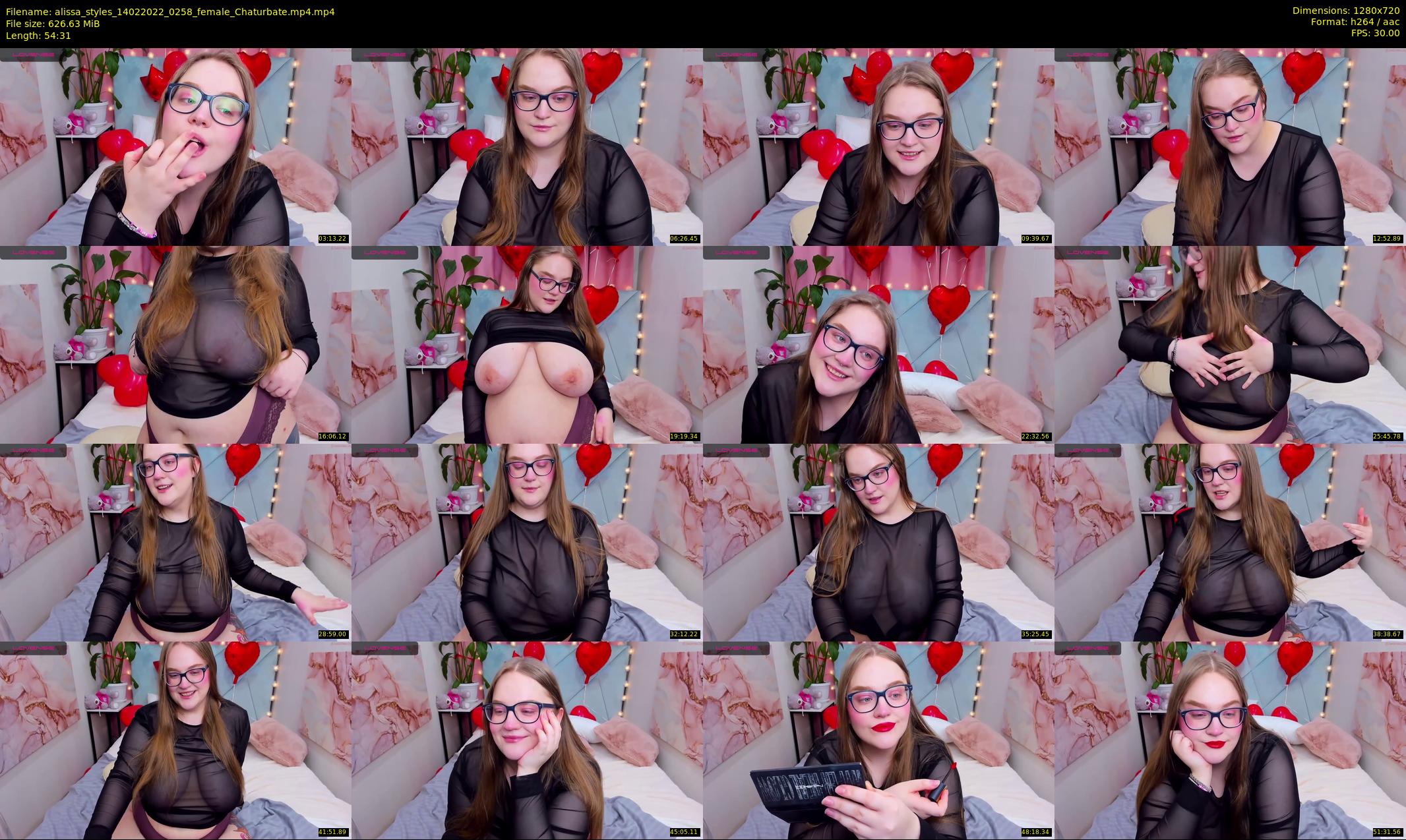 alissa_styles — 55 minute Chaturbate female cam show recording, 720p, Feb 14, 2022