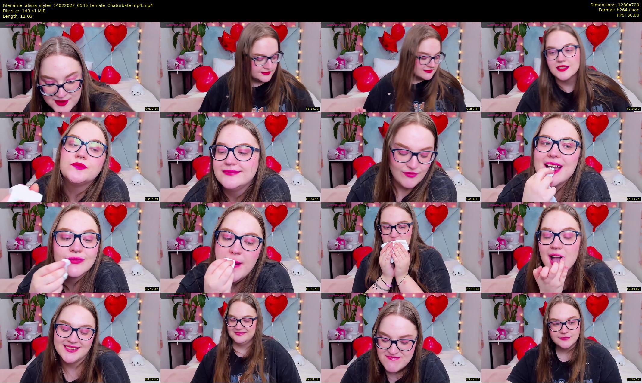 alissa_styles — 12 minute Chaturbate female cam show recording, 720p, Feb 14, 2022