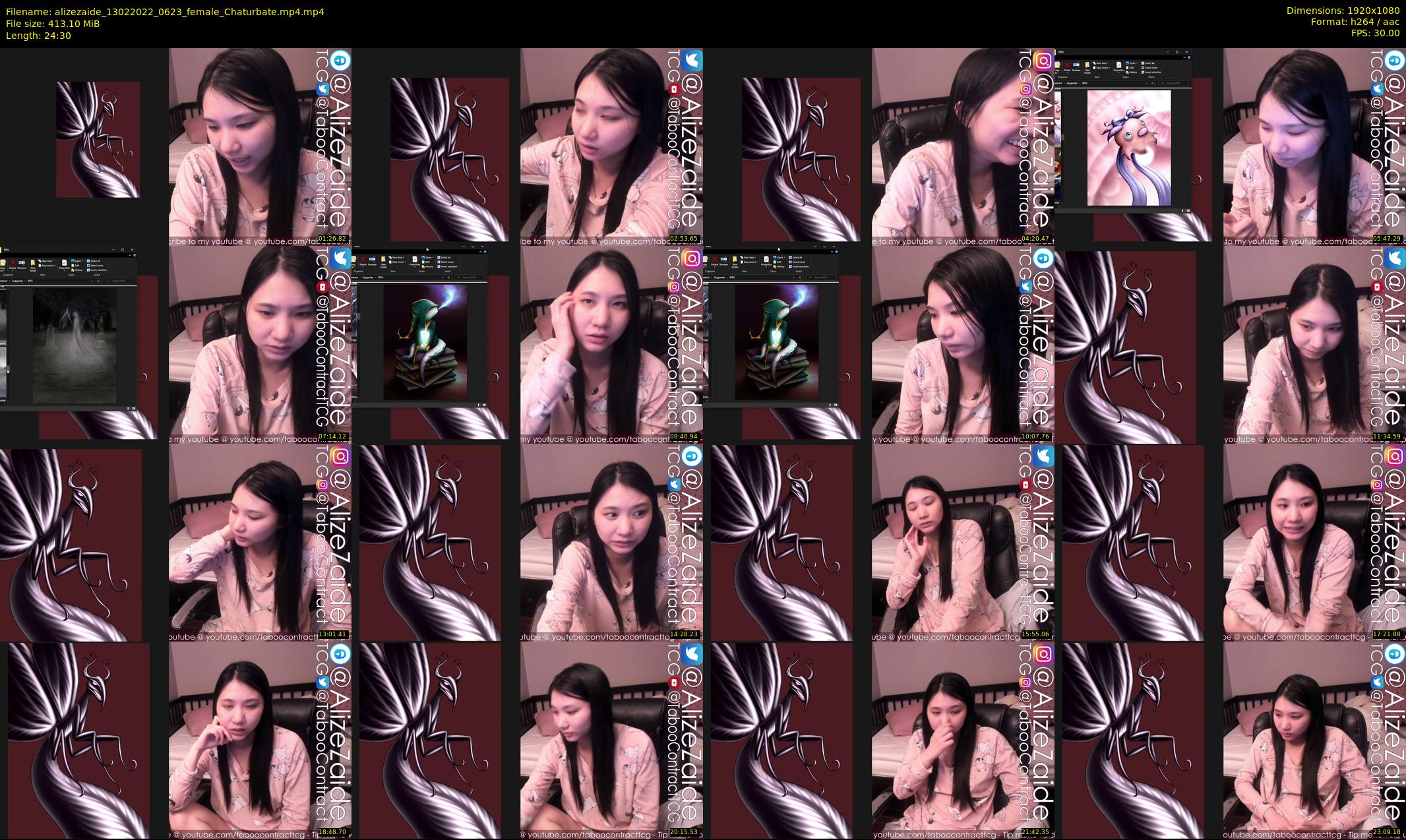 alizezaide — 25 minute Chaturbate female cam show recording, 1080p, Feb 13, 2022