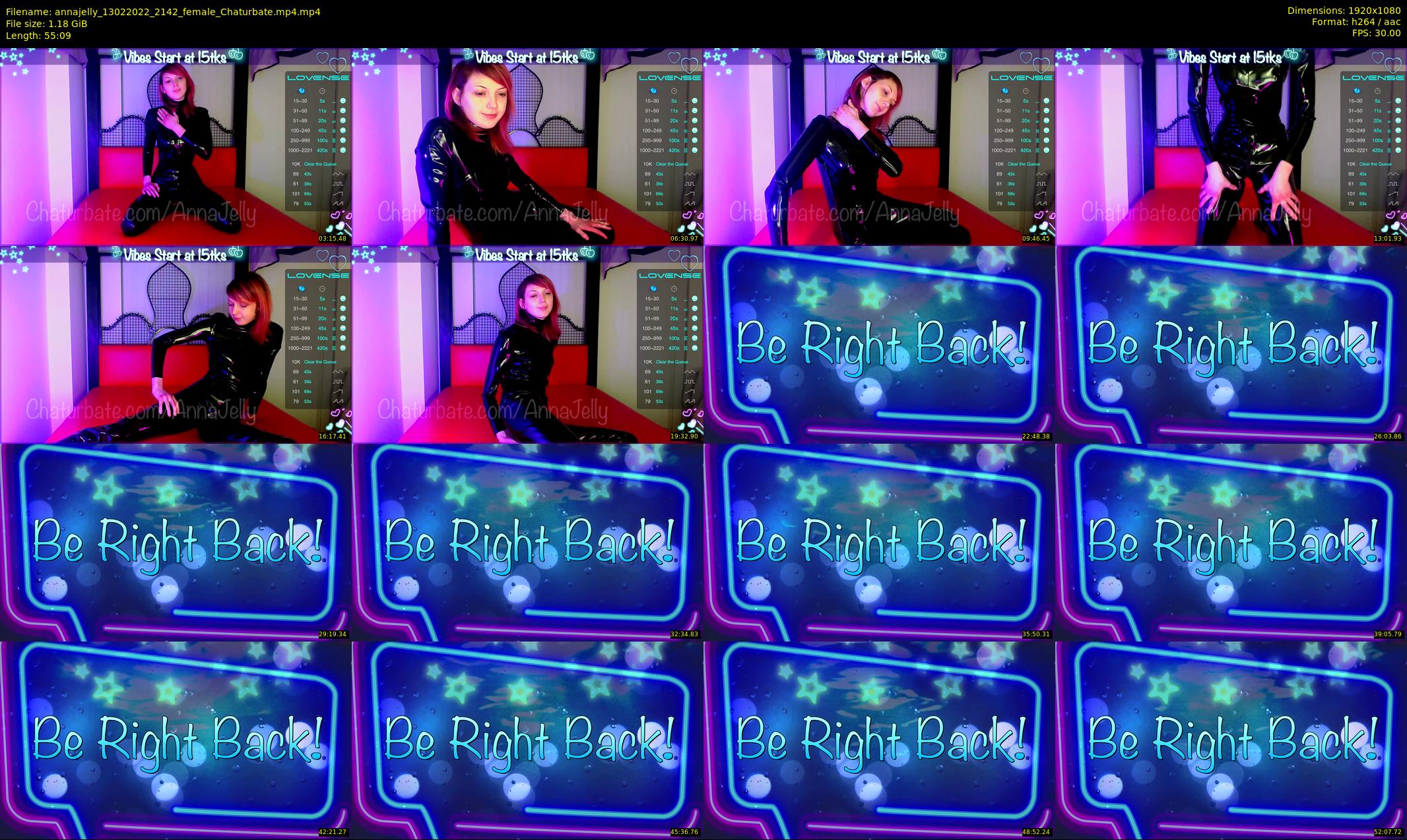 annajelly — 56 minute Chaturbate couple cam show recording, 1080p, Feb 13, 2022
