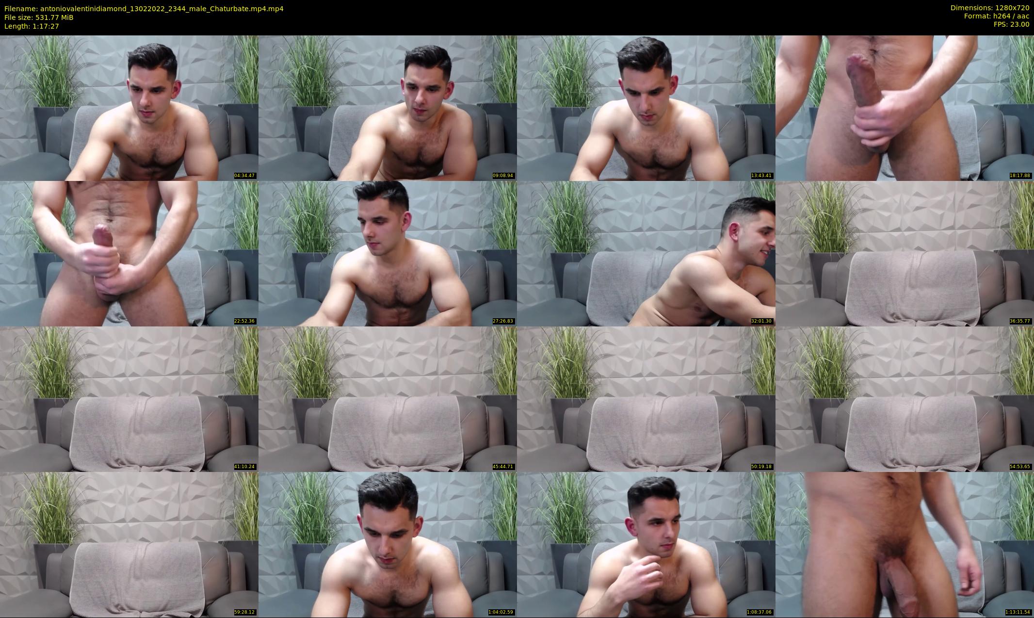 antoniovalentinidiamond — 78 minute Chaturbate male cam show recording, 720p, Feb 13, 2022