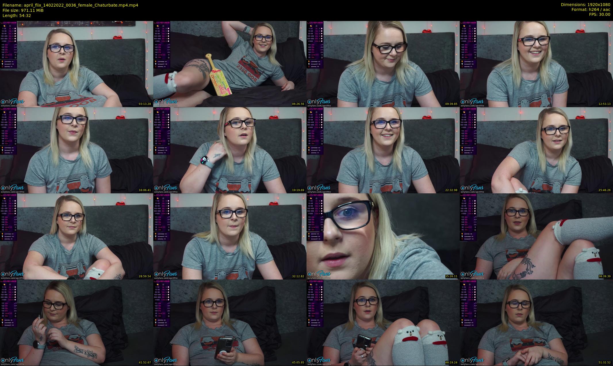 april_flix — 55 minute Chaturbate female cam show recording, 1080p, Feb 14, 2022