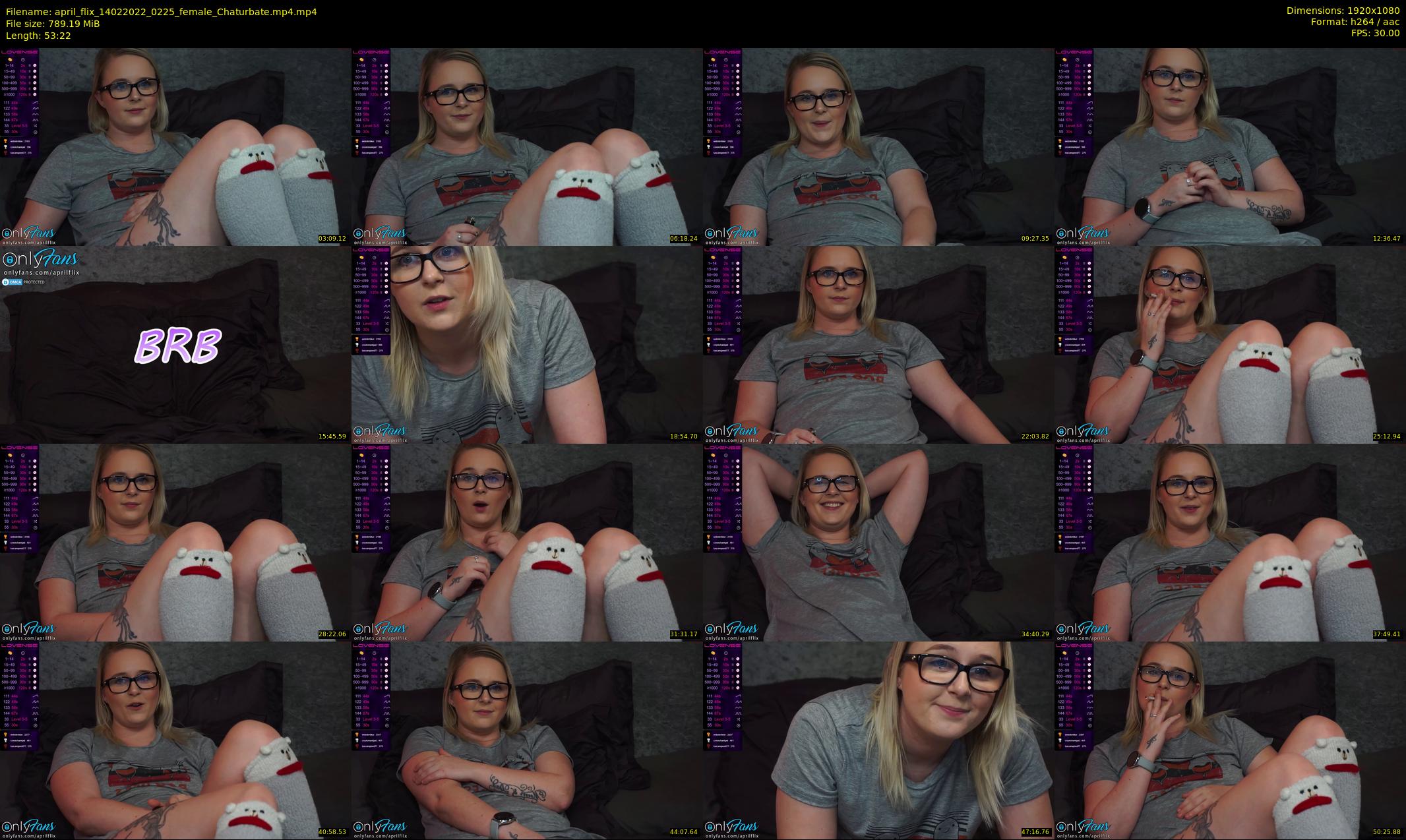 april_flix — 54 minute Chaturbate female cam show recording, 1080p, Feb 14, 2022