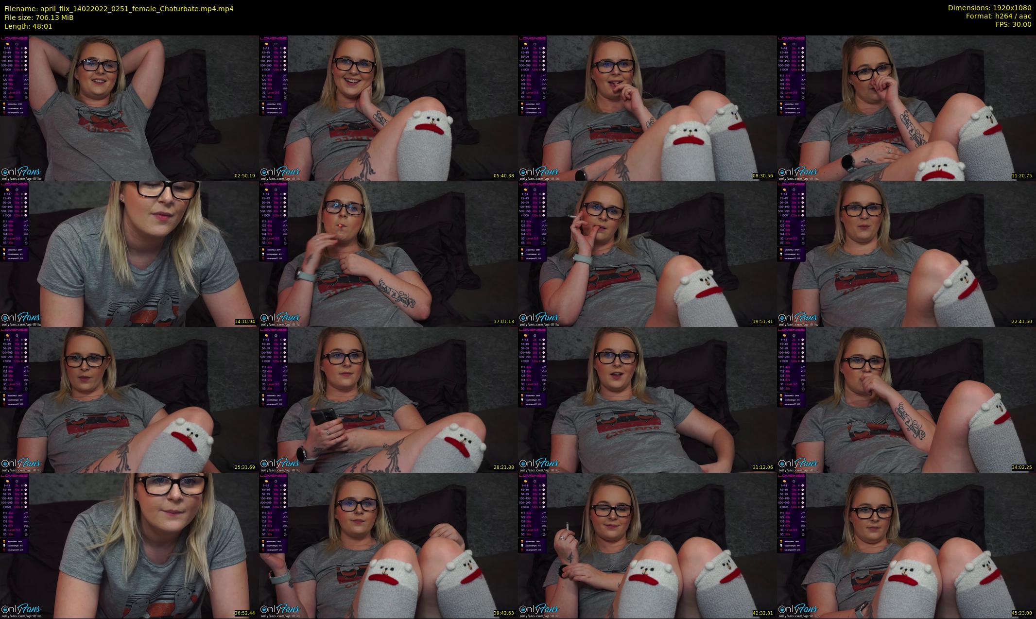 april_flix — 49 minute Chaturbate female cam show recording, 1080p, Feb 14, 2022