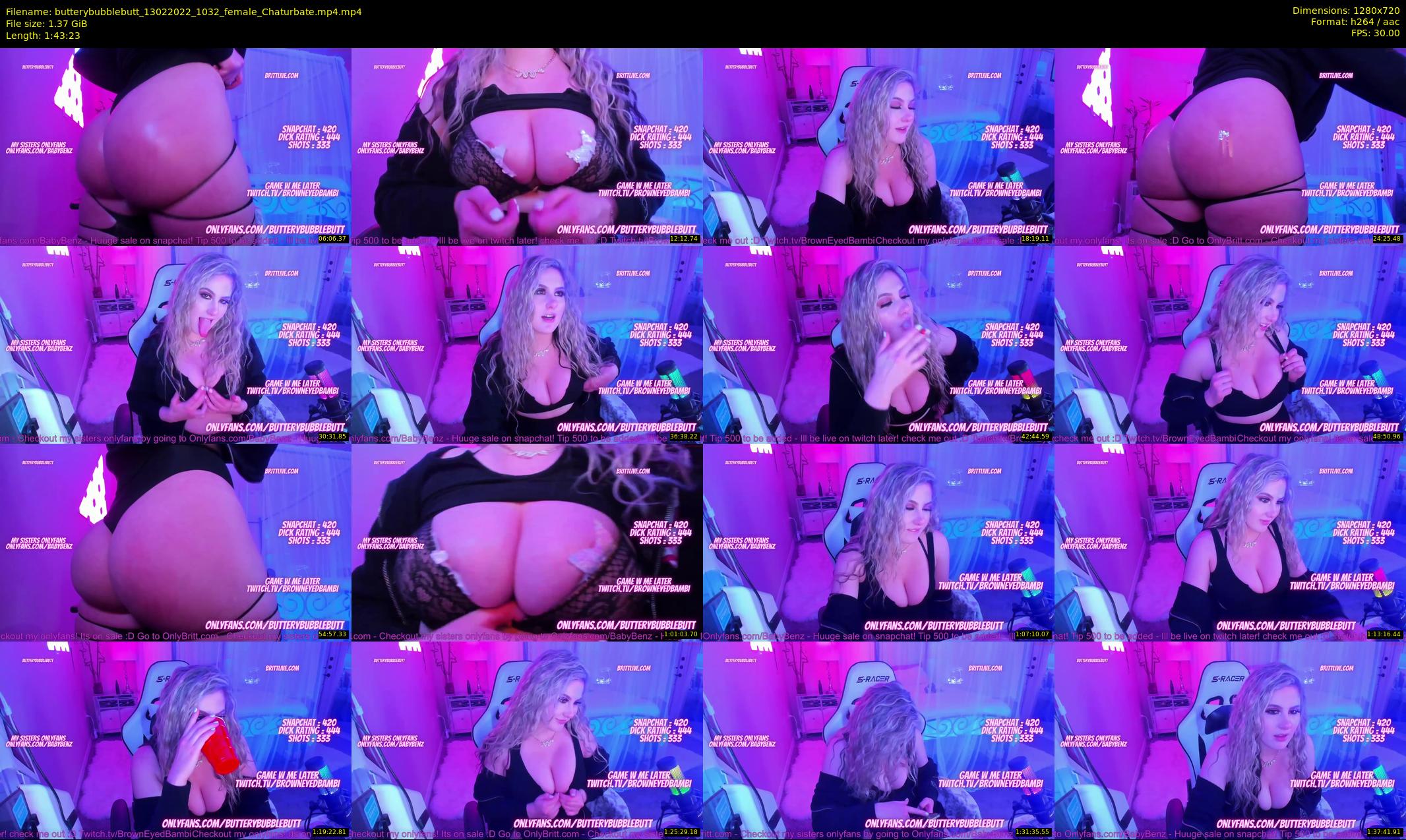 butterybubblebutt — 104 minute Chaturbate couple cam show recording, 720p, Feb 13, 2022