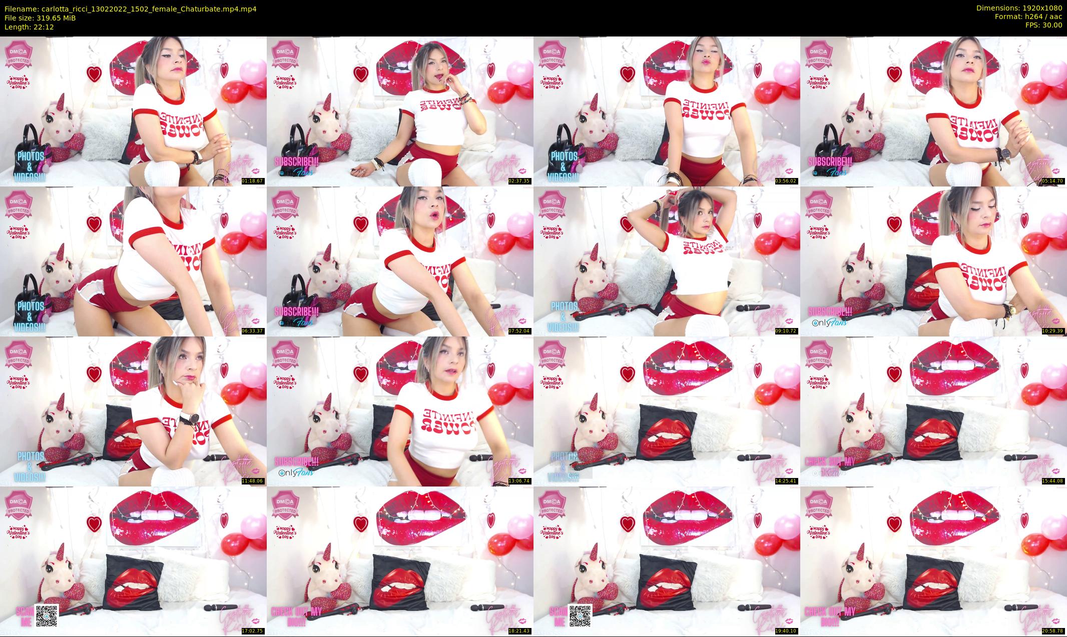 carlotta_ricci — 23 minute Chaturbate female cam show recording, 1080p, Feb 13, 2022