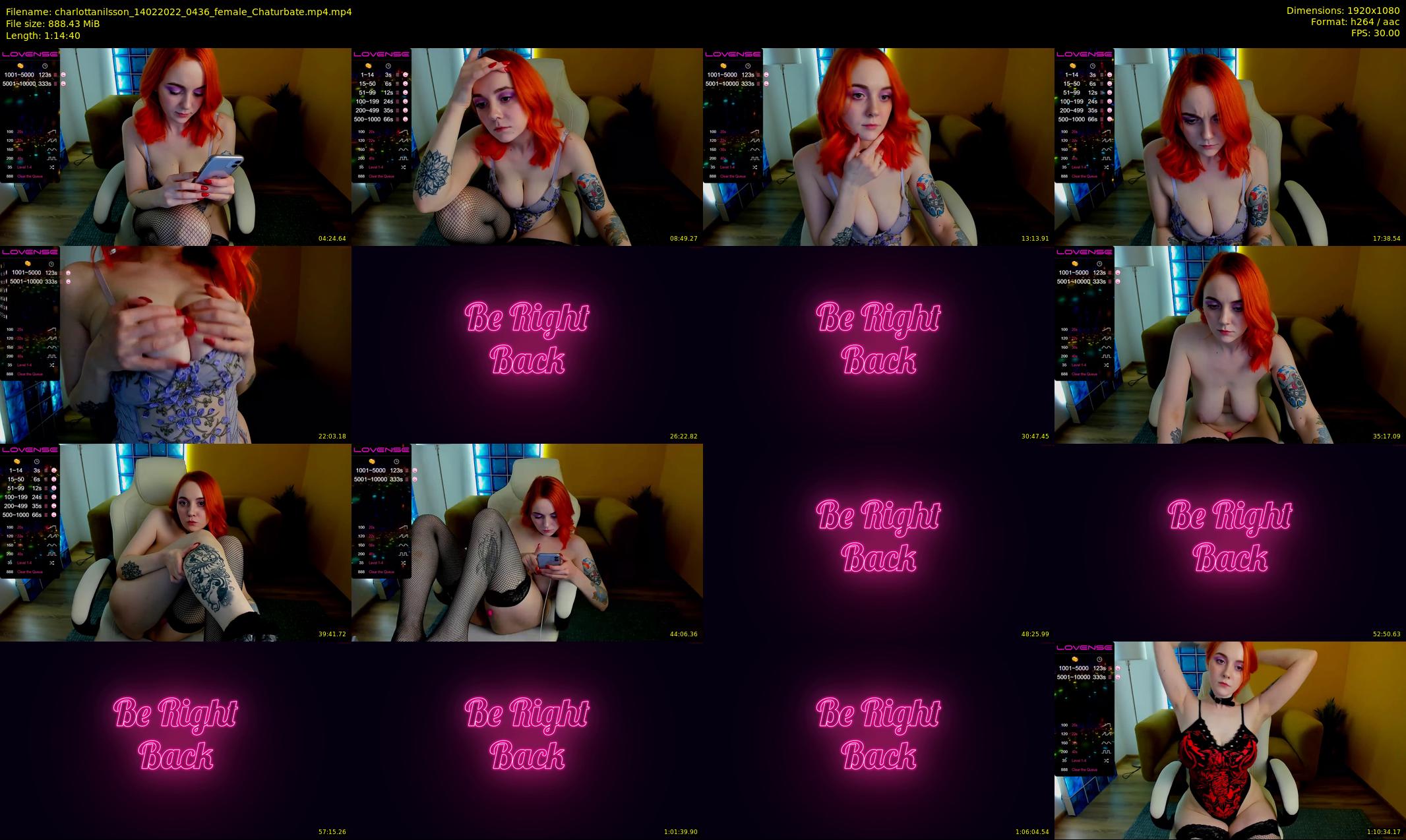 charlottanilsson — 75 minute Chaturbate female cam show recording, 1080p, Feb 14, 2022