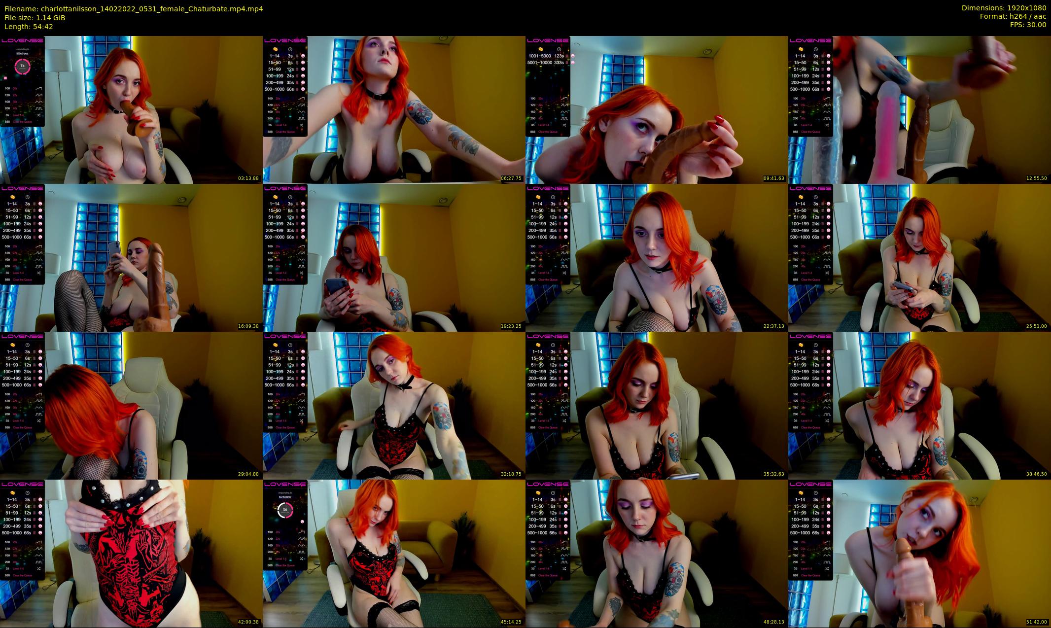 charlottanilsson — 55 minute Chaturbate female cam show recording, 1080p, Feb 14, 2022