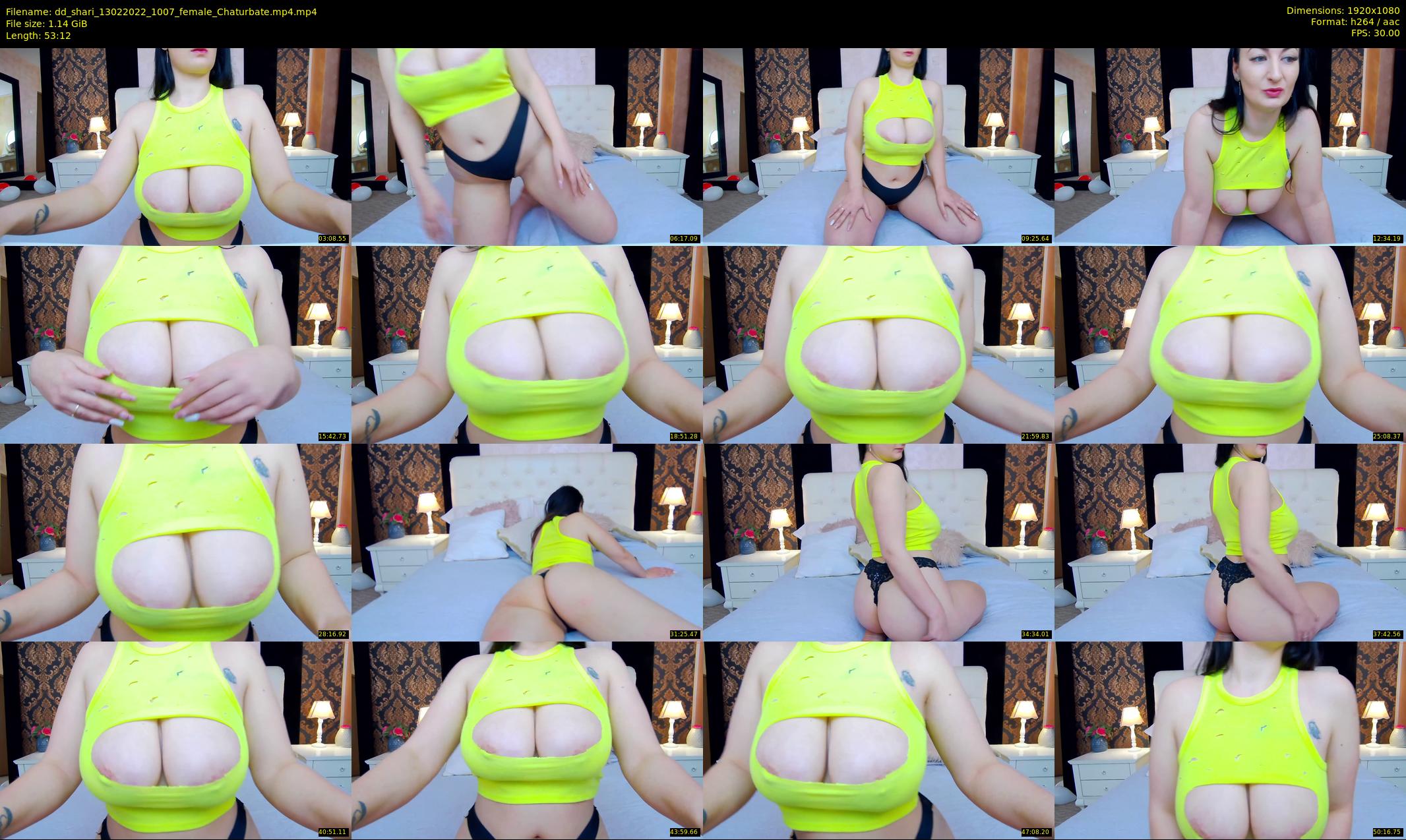 dd_shari — 54 minute Chaturbate female cam show recording, 1080p, Feb 13, 2022