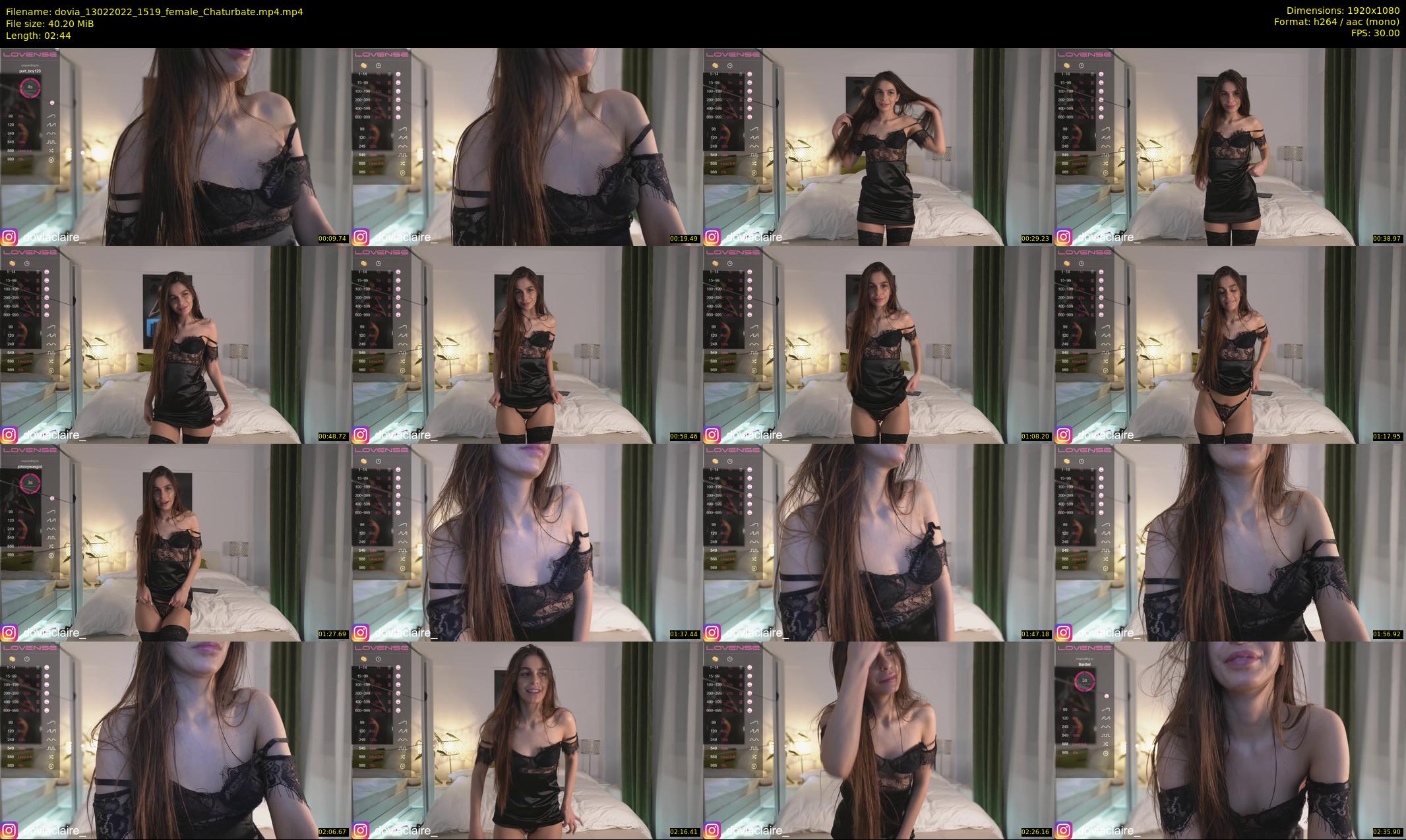 dovia — 3 minute Chaturbate female cam show recording, 1080p, Feb 13, 2022