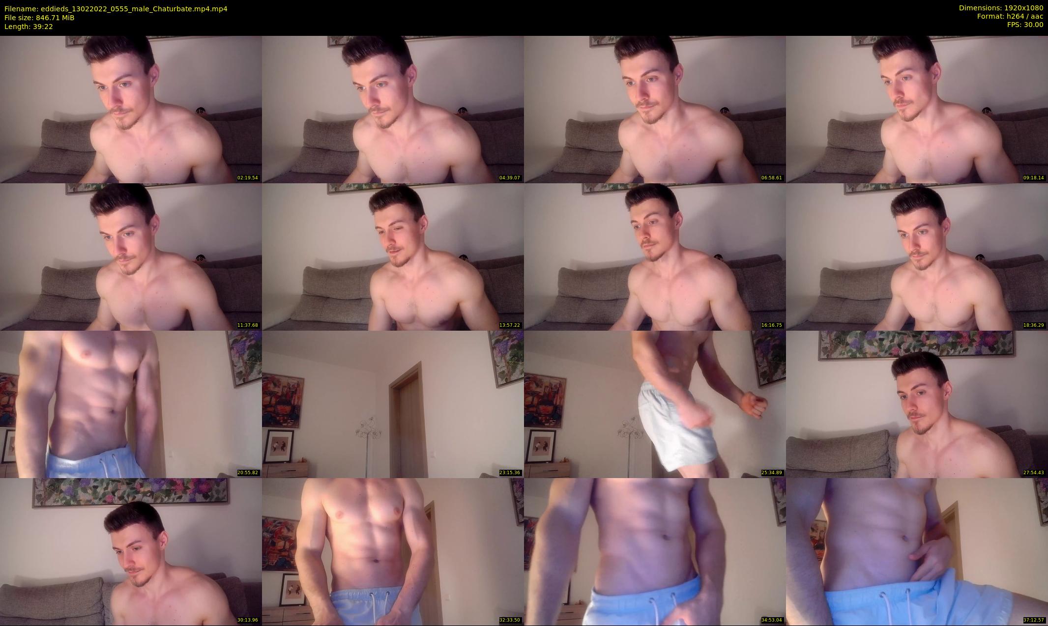 eddieds — 40 minute Chaturbate male cam show recording, 1080p, Feb 13, 2022