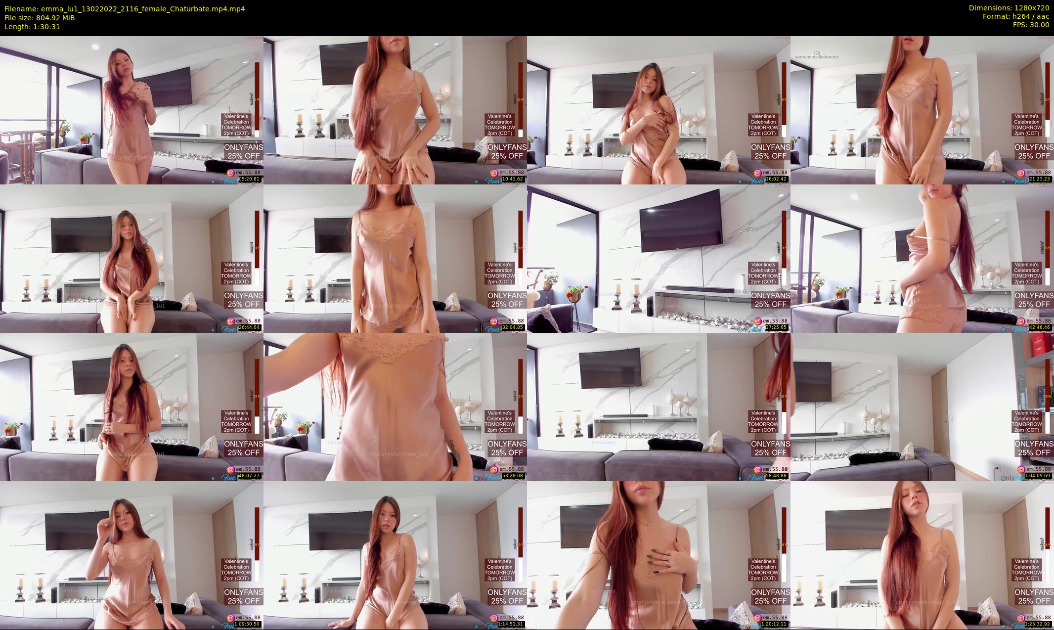 emma_lu1 — 91 minute Chaturbate female cam show recording, 720p, Feb 13, 2022