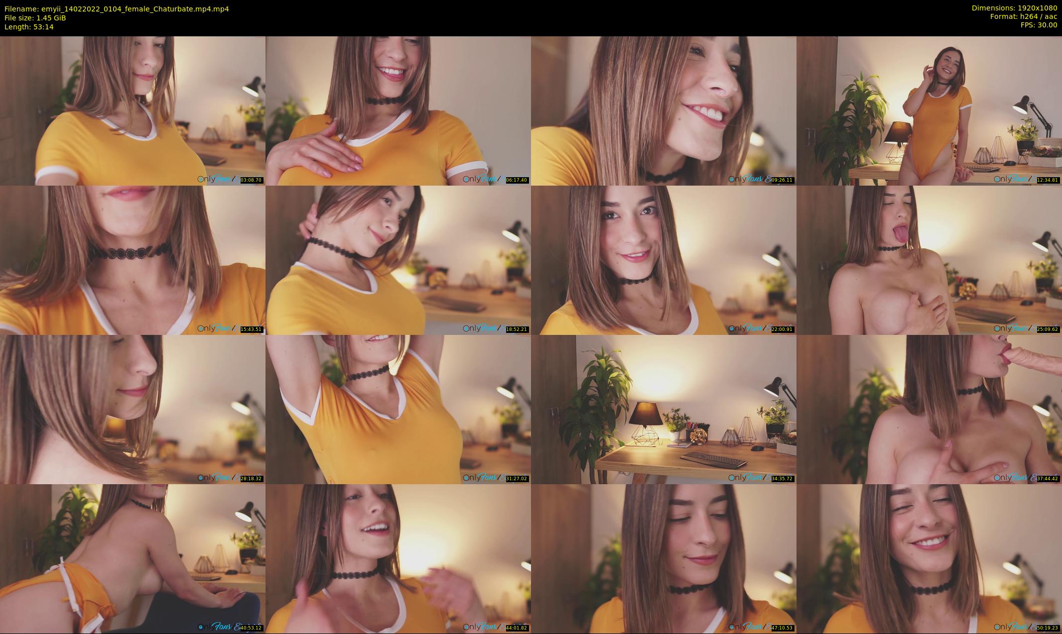 emyii — 54 minute Chaturbate female cam show recording, 1080p, Feb 14, 2022