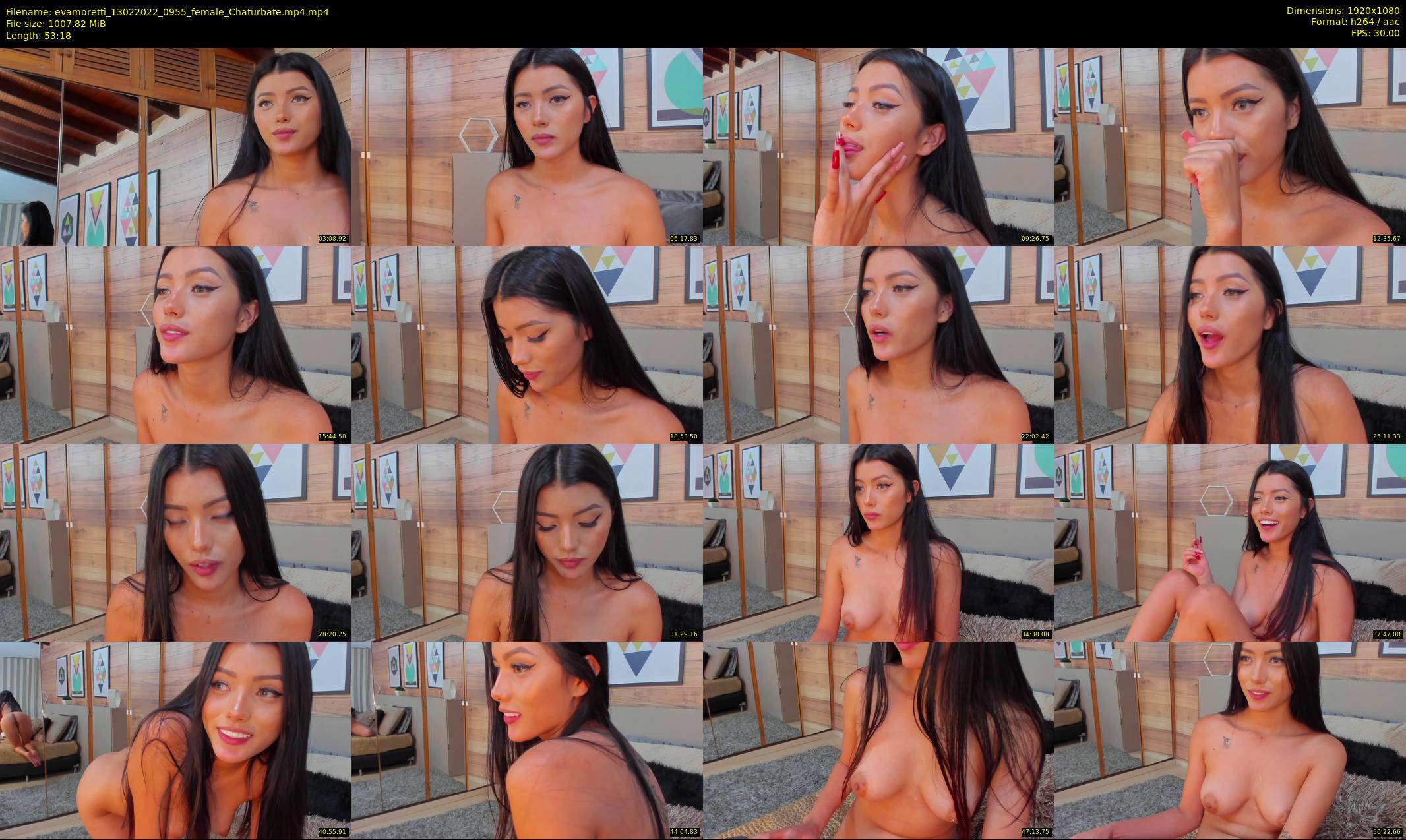 evamoretti — 54 minute Chaturbate female cam show recording, 1080p, Feb 13, 2022