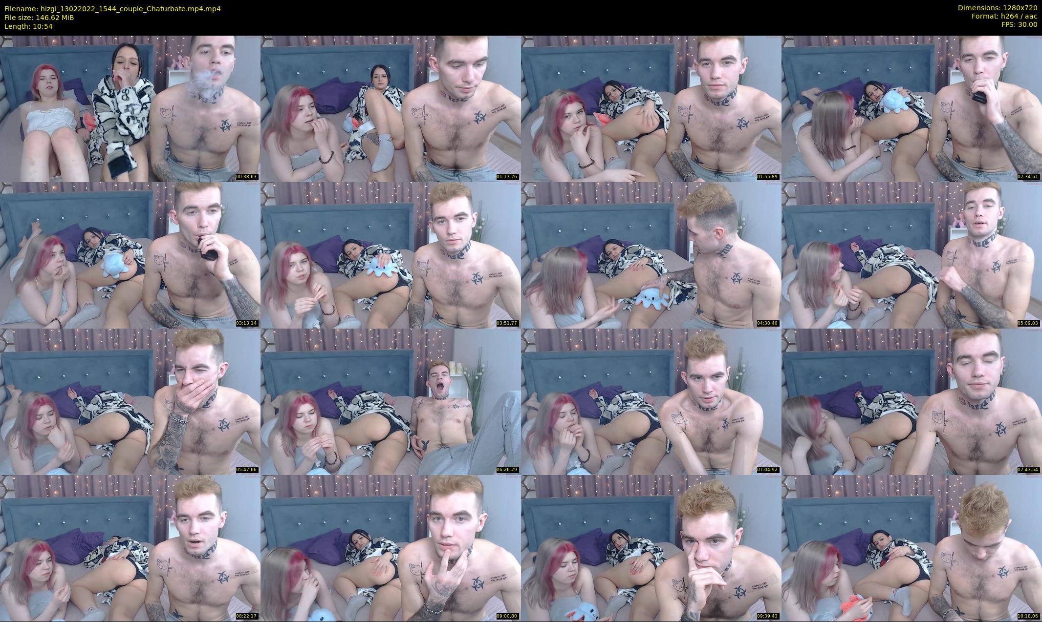 hizgi — 11 minute Chaturbate couple cam show recording, 720p, Feb 13, 2022