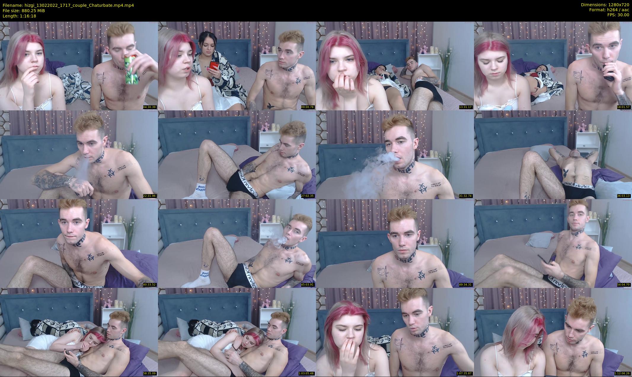 hizgi — 77 minute Chaturbate couple cam show recording, 720p, Feb 13, 2022