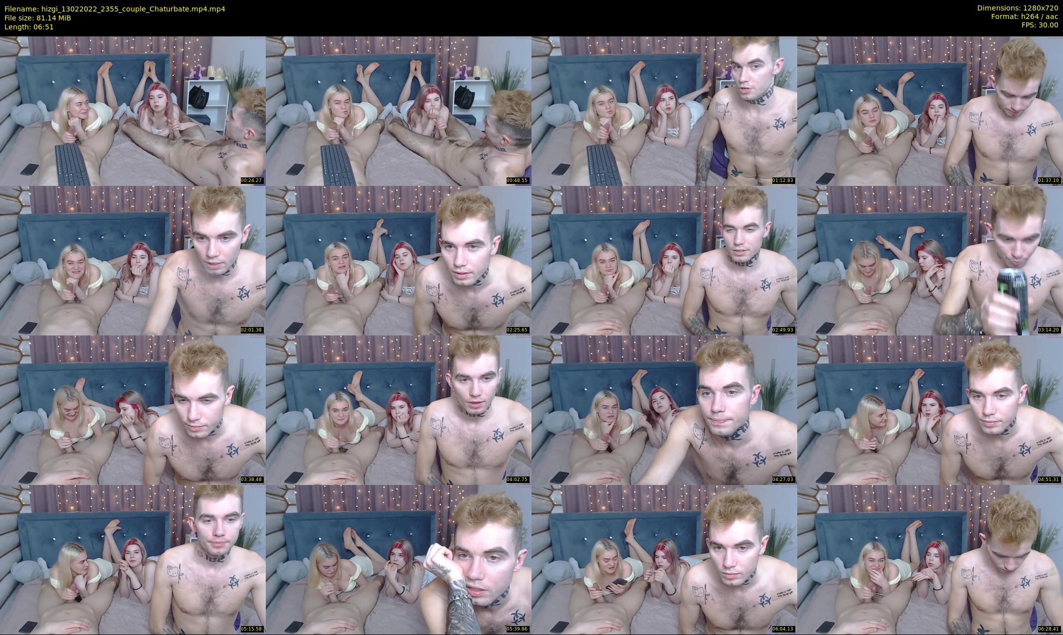 hizgi — 7 minute Chaturbate couple cam show recording, 720p, Feb 13, 2022