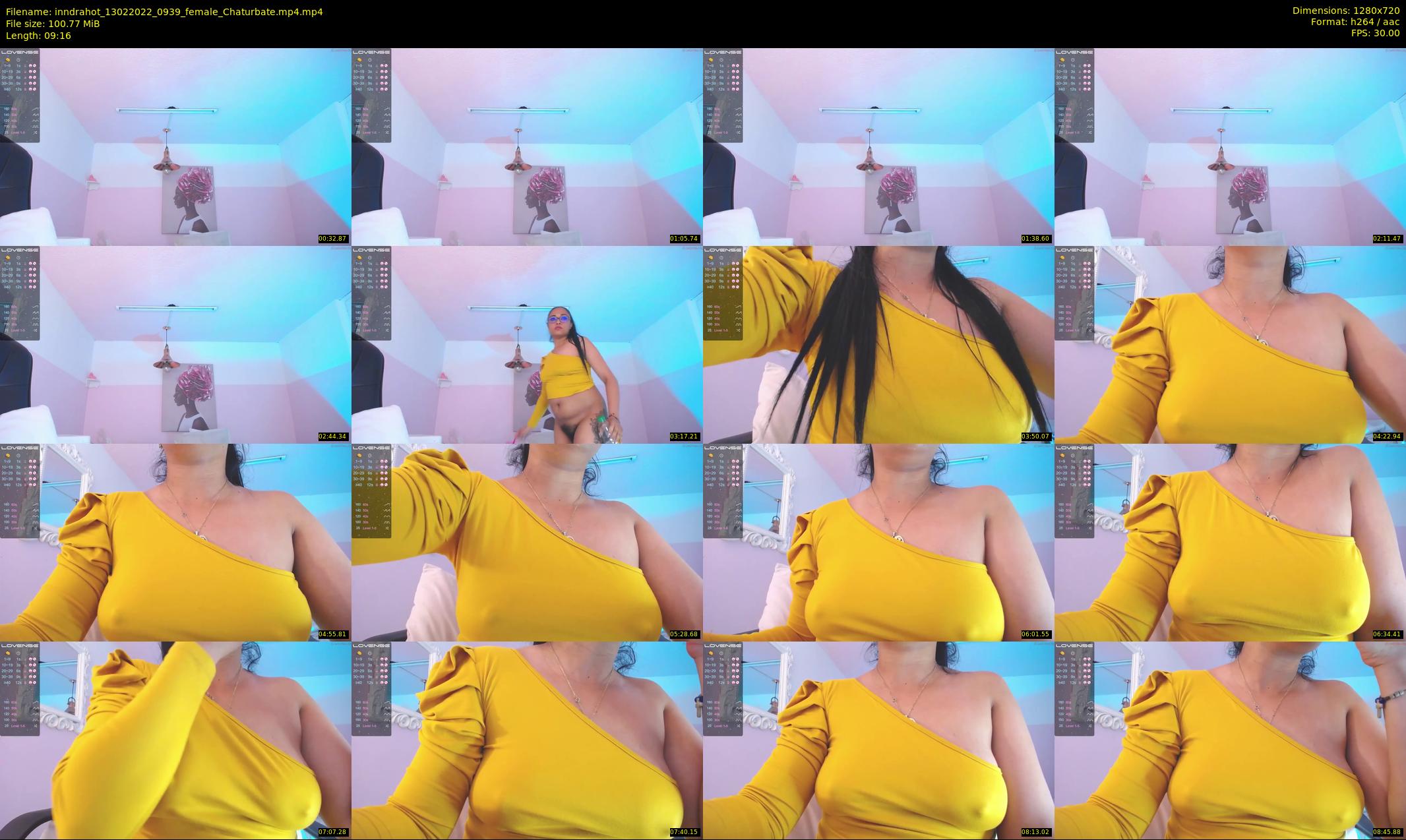 inndrahot — 10 minute Chaturbate female cam show recording, 720p, Feb 13, 2022
