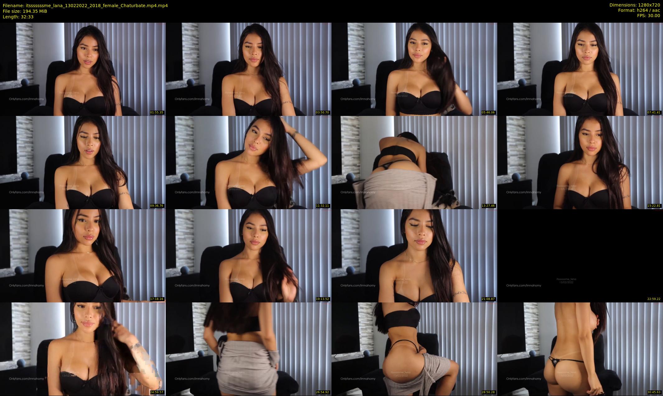 itsssssssme_lana — 33 minute Chaturbate female cam show recording, 720p, Feb 13, 2022