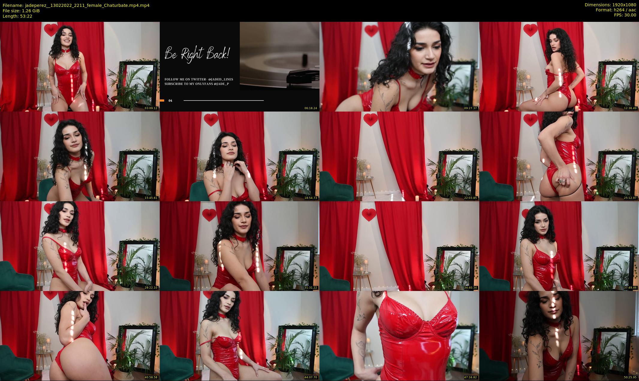 jadeperez_ — 54 minute Chaturbate female cam show recording, 1080p, Feb 13, 2022