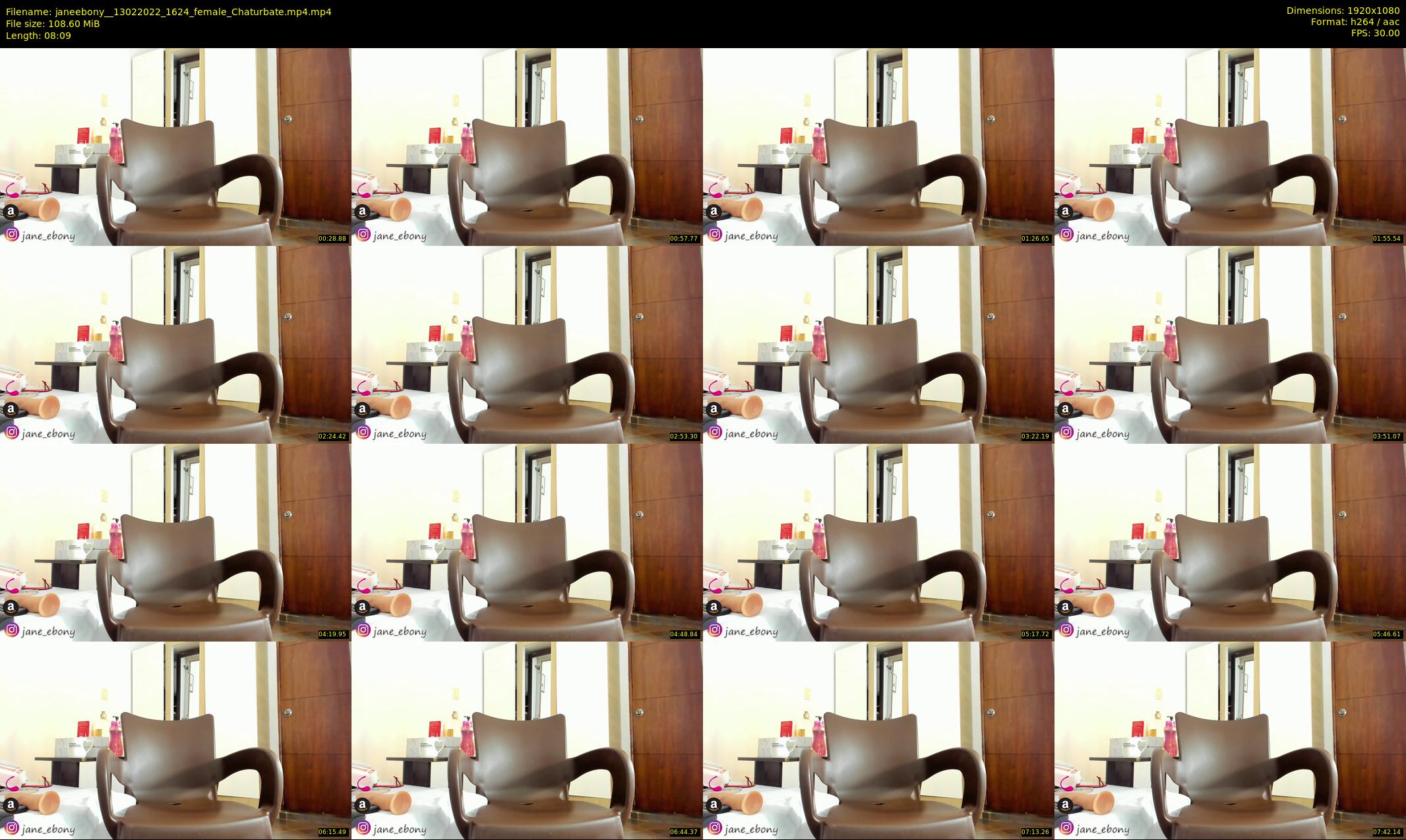 janeebony_ — 9 minute Chaturbate female cam show recording, 1080p, Feb 13, 2022