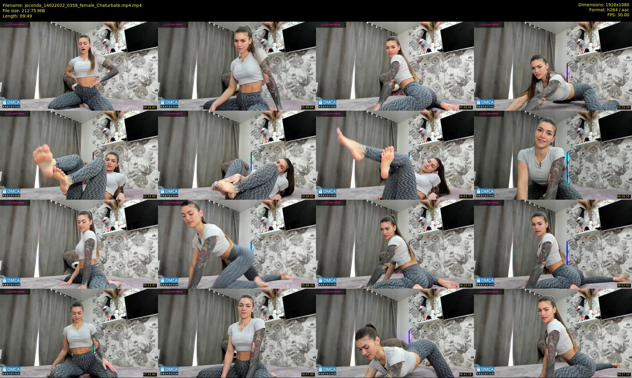 joconda — 10 minute Chaturbate female cam show recording, 1080p, Feb 14, 2022