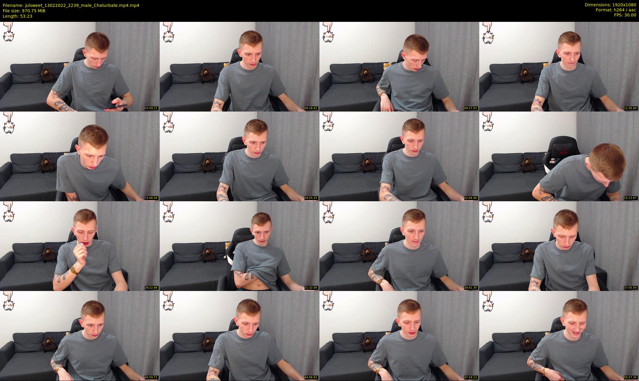 julsweet — 54 minute Chaturbate male cam show recording, 1080p, Feb 13, 2022