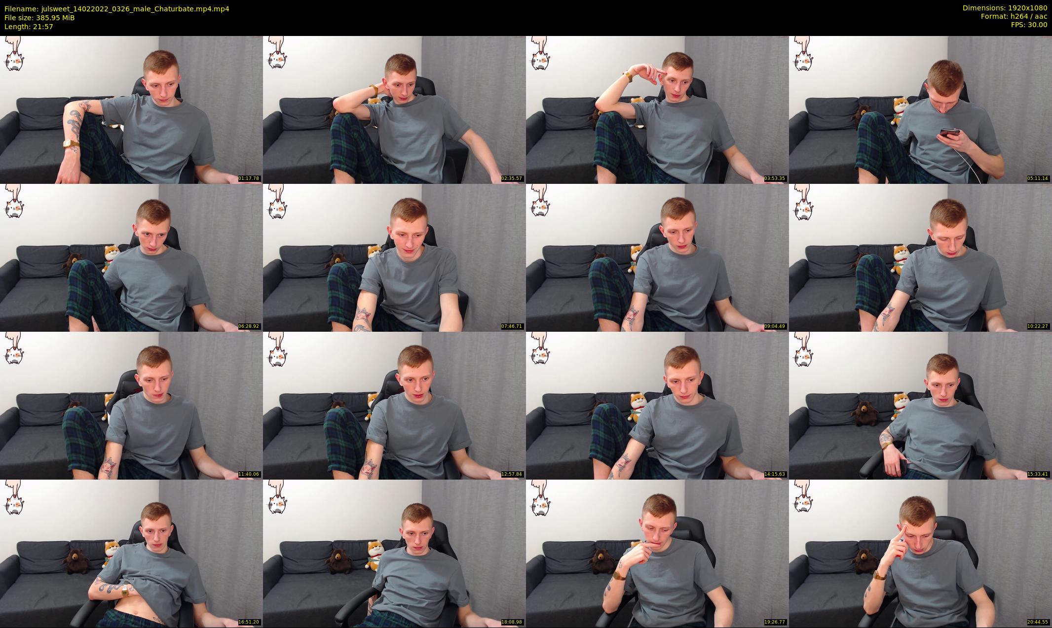 julsweet — 22 minute Chaturbate male cam show recording, 1080p, Feb 14, 2022