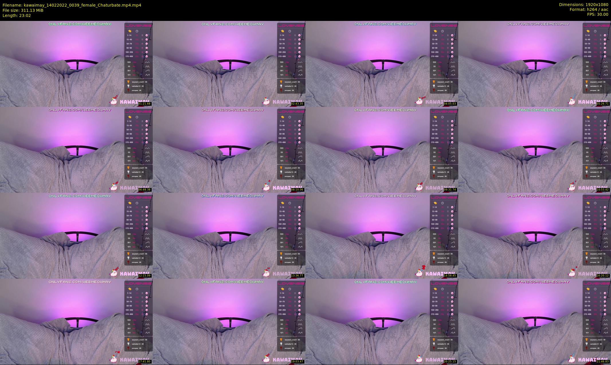 kawaimay — 24 minute Chaturbate female cam show recording, 1080p, Feb 14, 2022