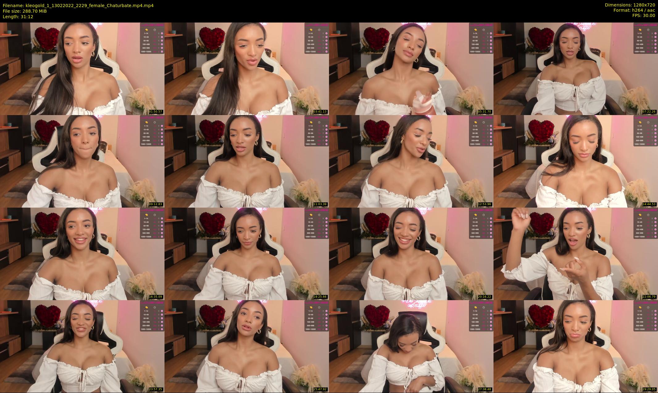 kleogold_1 — 32 minute Chaturbate female cam show recording, 720p, Feb 13, 2022