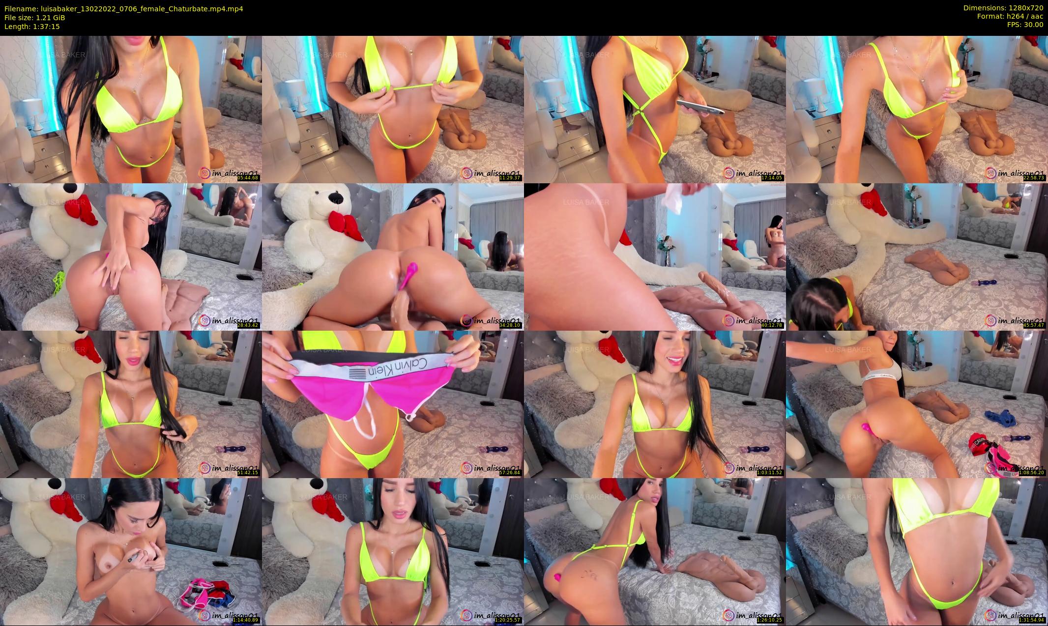 luisabaker — 98 minute Chaturbate female cam show recording, 720p, Feb 13, 2022