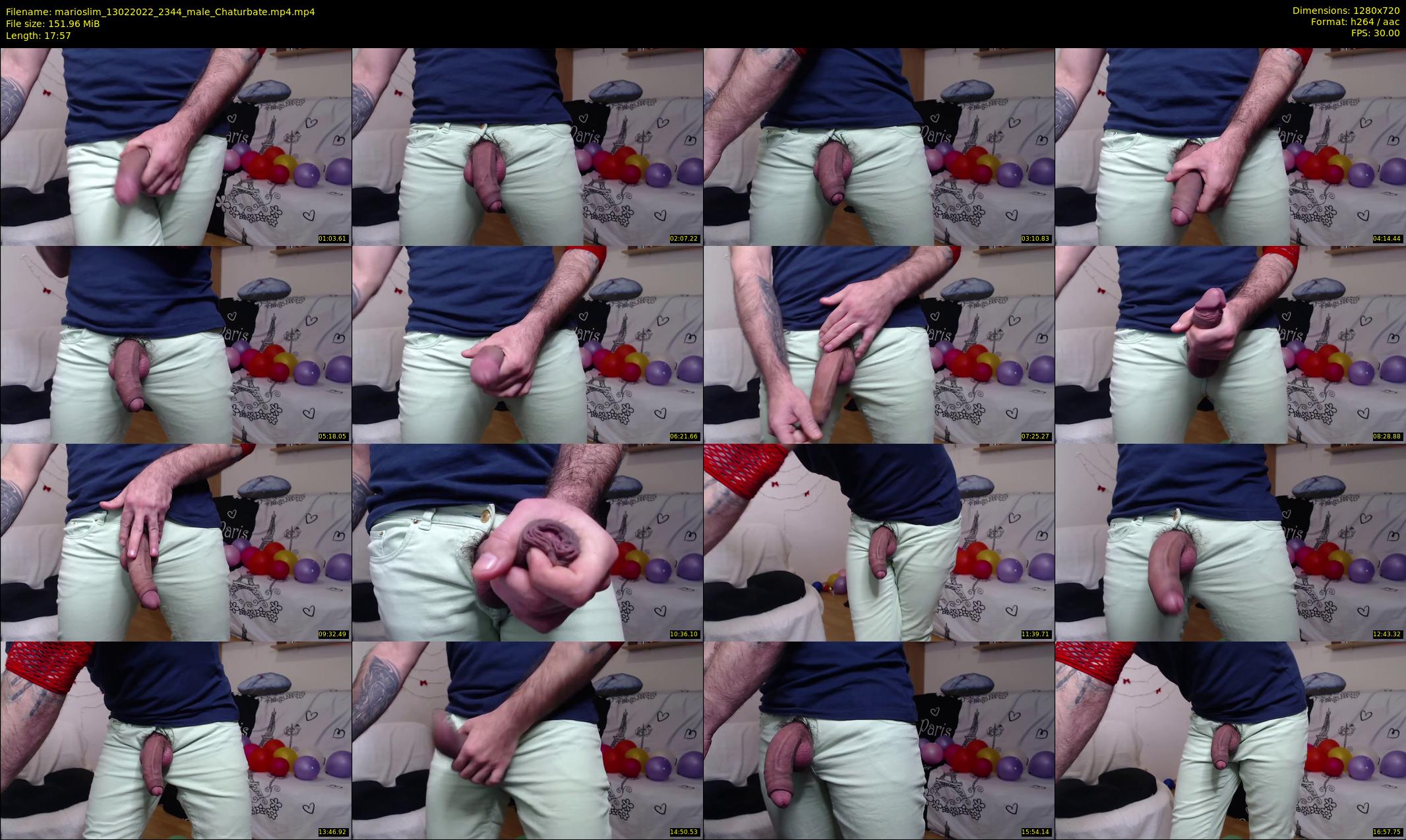 marioslim — 18 minute Chaturbate male cam show recording, 720p, Feb 13, 2022