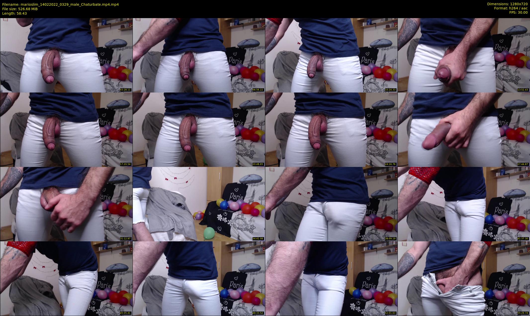 marioslim — 59 minute Chaturbate male cam show recording, 720p, Feb 14, 2022