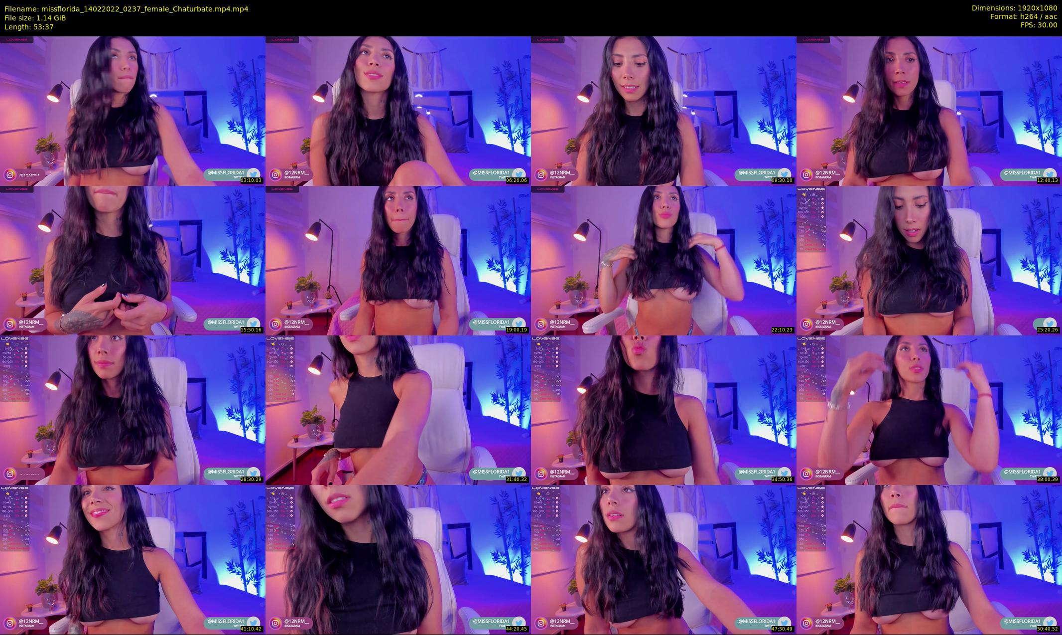 missflorida — 54 minute Chaturbate female cam show recording, 1080p, Feb 14, 2022