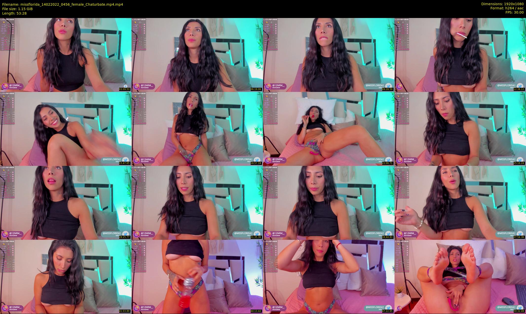 missflorida — 54 minute Chaturbate female cam show recording, 1080p, Feb 14, 2022