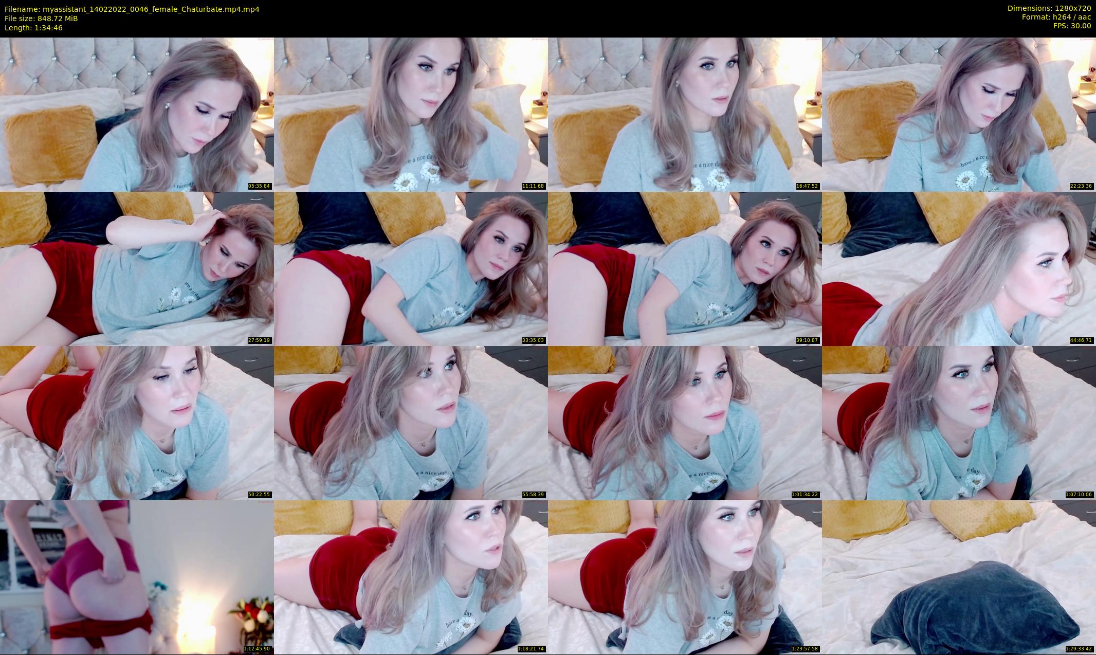 myassistant — 95 minute Chaturbate female cam show recording, 720p, Feb 14, 2022