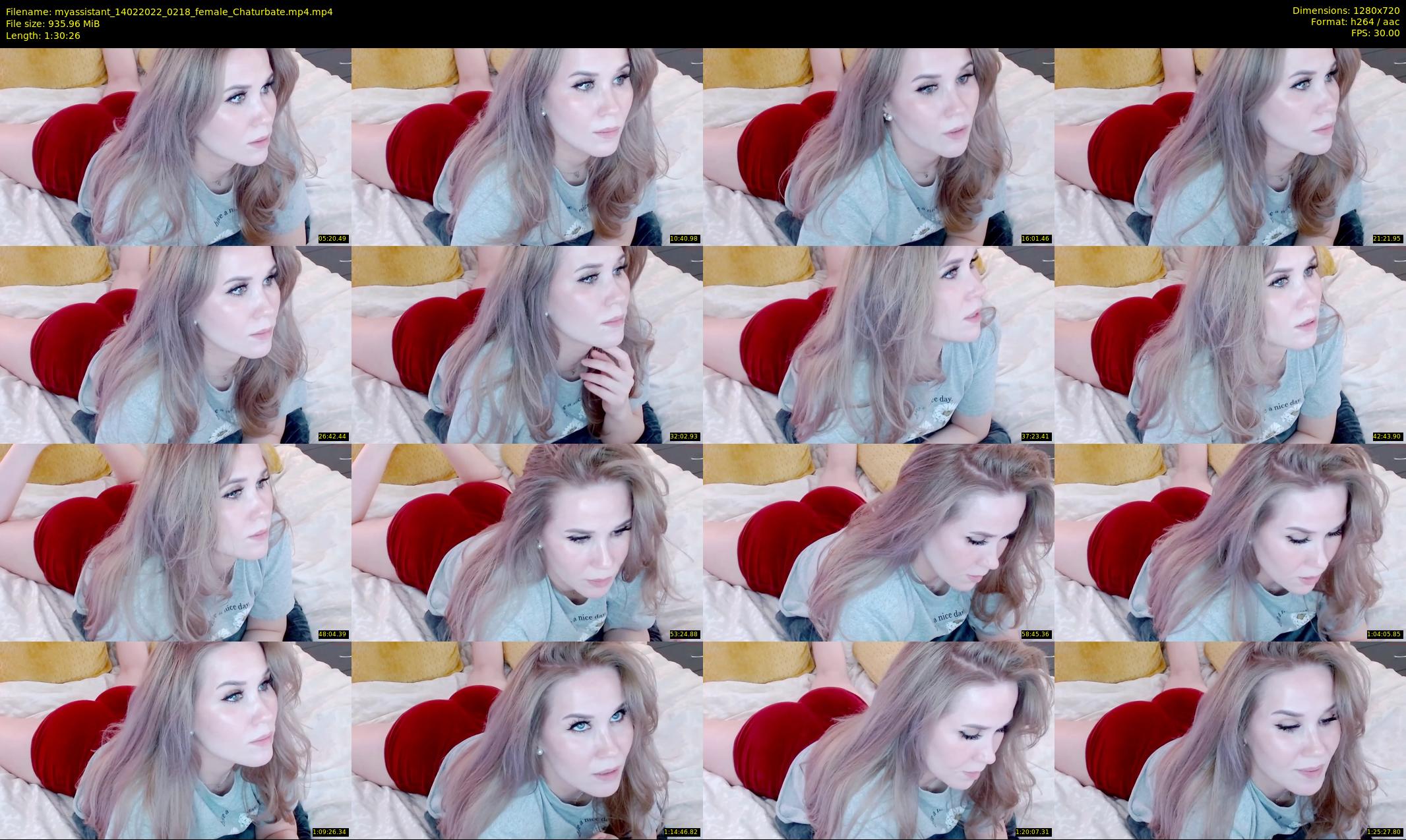 myassistant — 91 minute Chaturbate female cam show recording, 720p, Feb 14, 2022