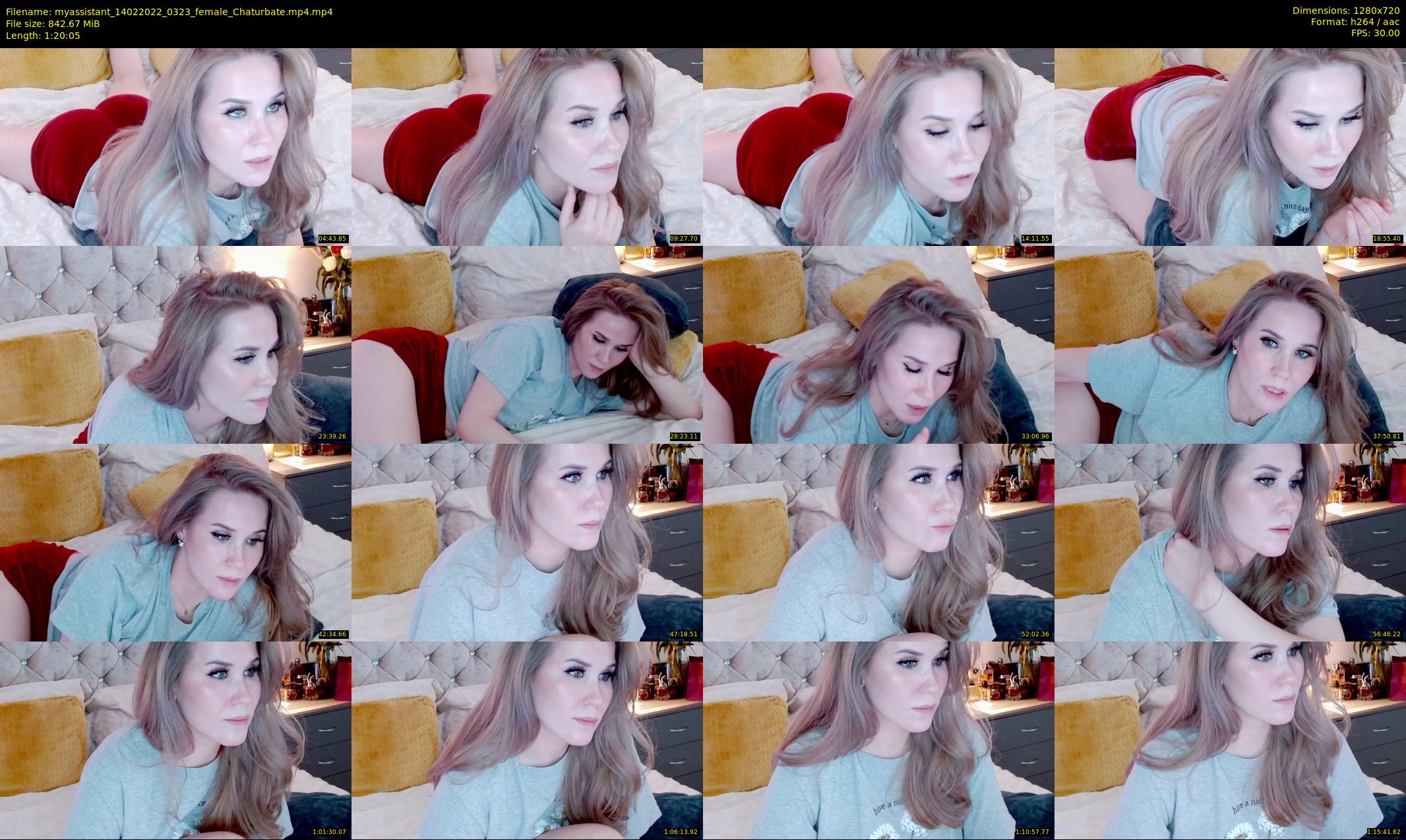 myassistant — 81 minute Chaturbate female cam show recording, 720p, Feb 14, 2022