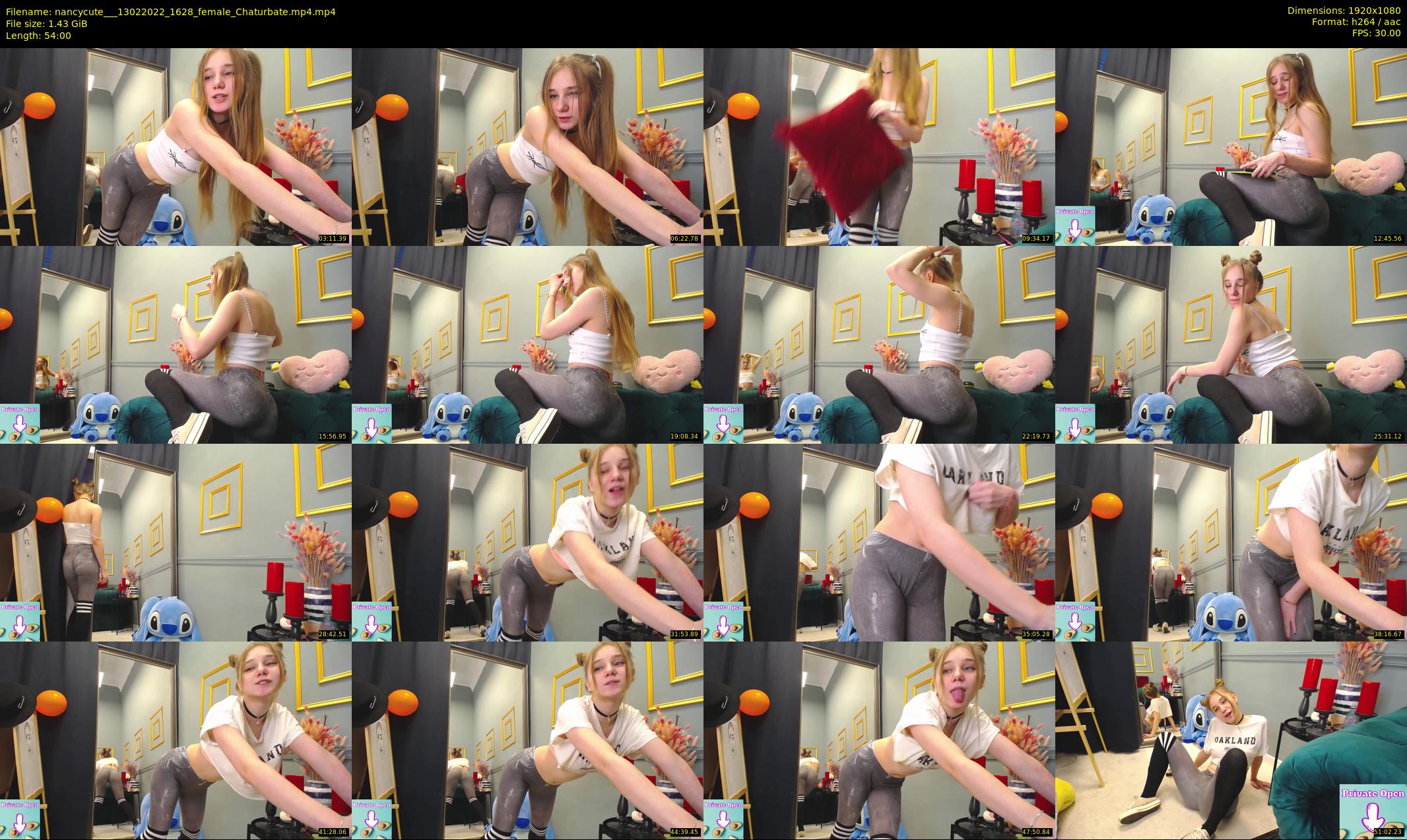 nancycute__ — 54 minute Chaturbate female cam show recording, 1080p, Feb 13, 2022